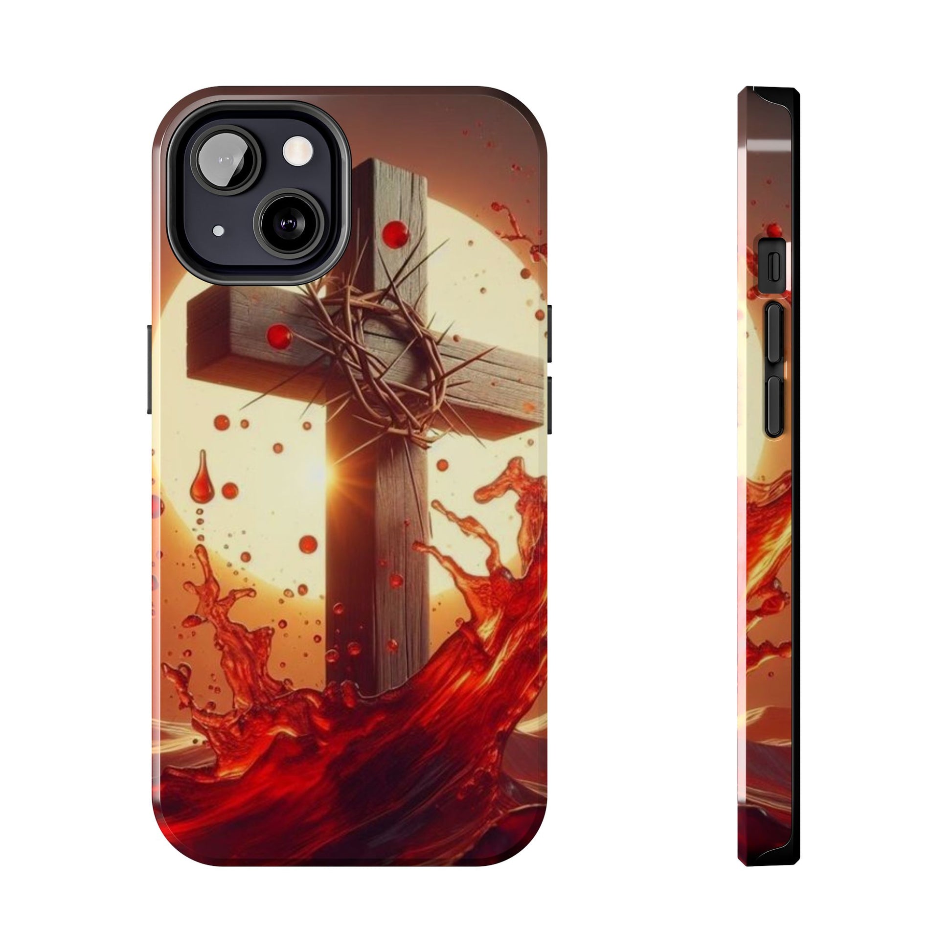 Blood of Christ Christian Theme Phone Cases for iPhones & Samsung Phones