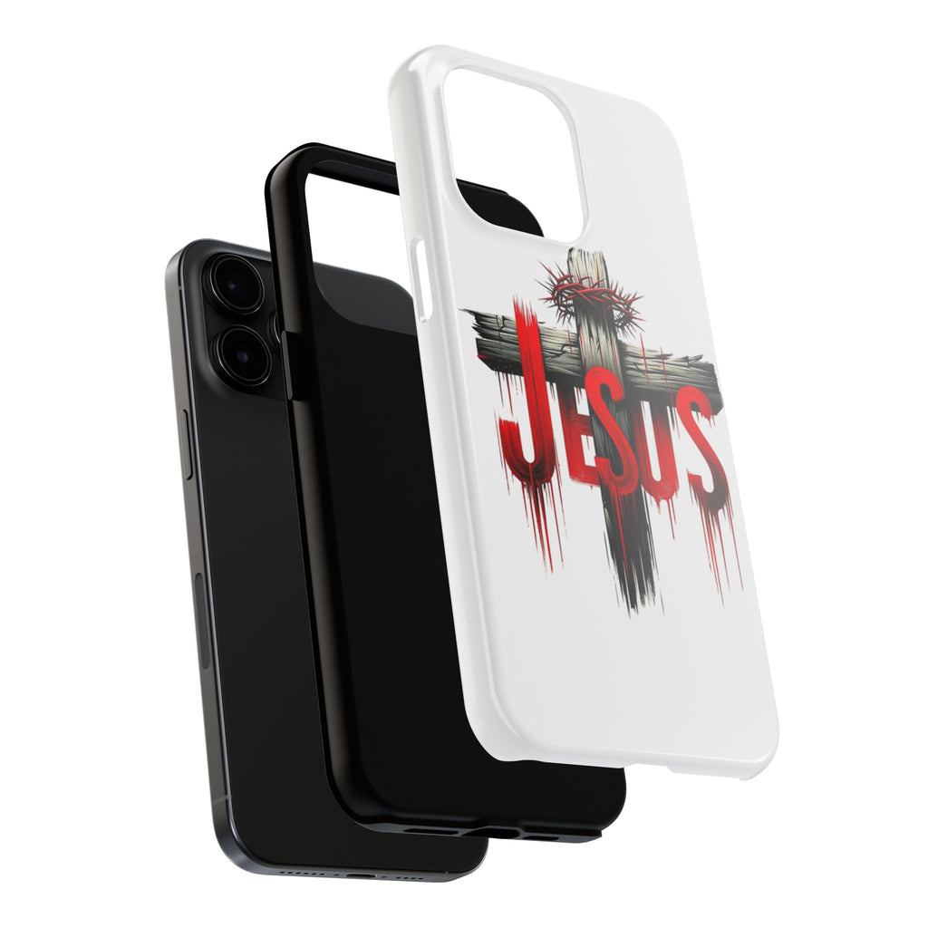 Jesus Cross and Crown Christian Theme Phone Cases for iPhones & Samsung Phones