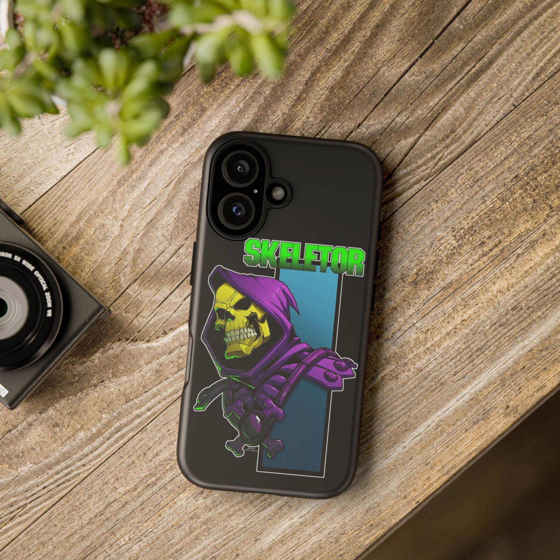 Skeletor Tough Cases for iPhones, Samsung, and Pixel