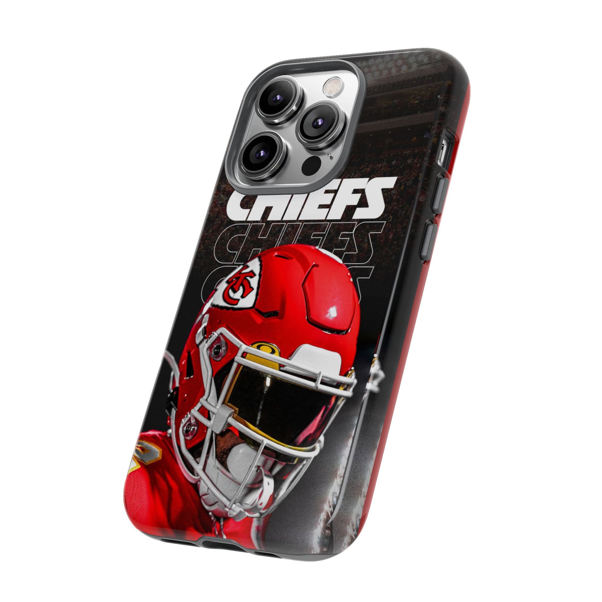 Kansas City Chiefs Football Helmet Logo Tough Cases for iPhones, Samsung, and Pixel