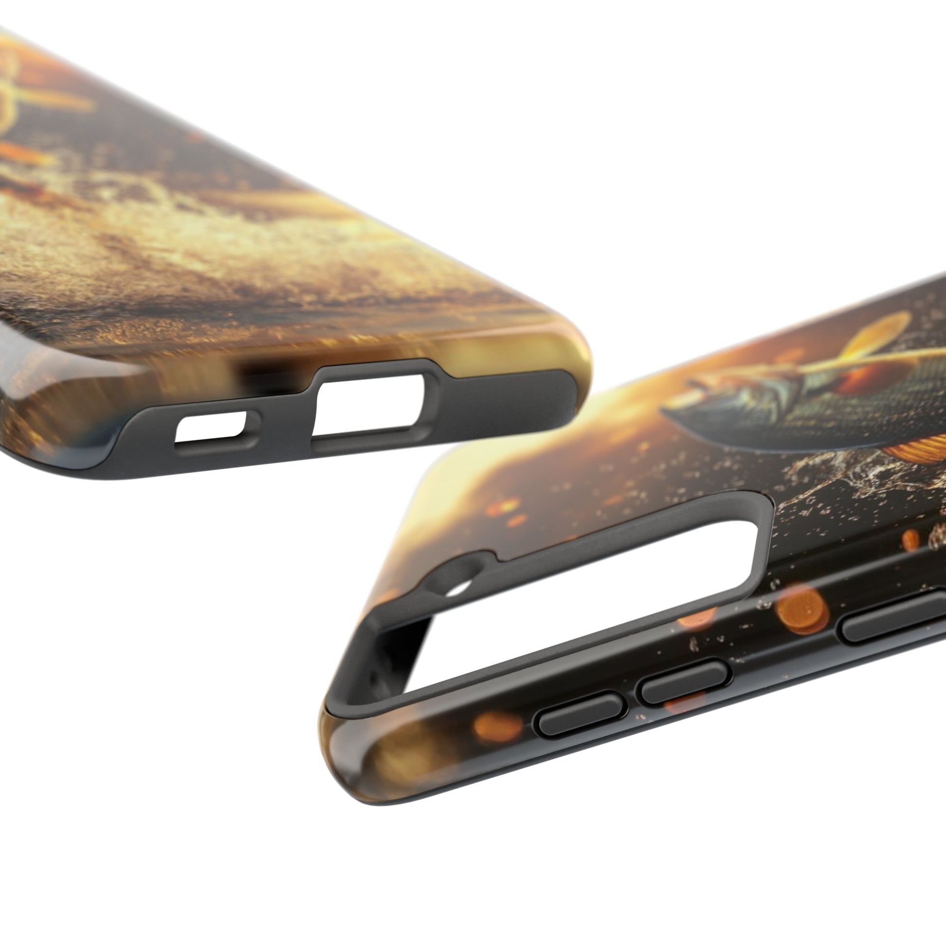Jumping Bass Fish Theme Phone Cases for iPhones & Samsung Phones