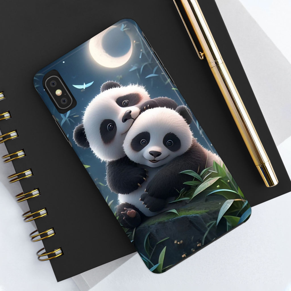 Hugging Pandas Theme Phone Cases for iPhones & Samsung Phones