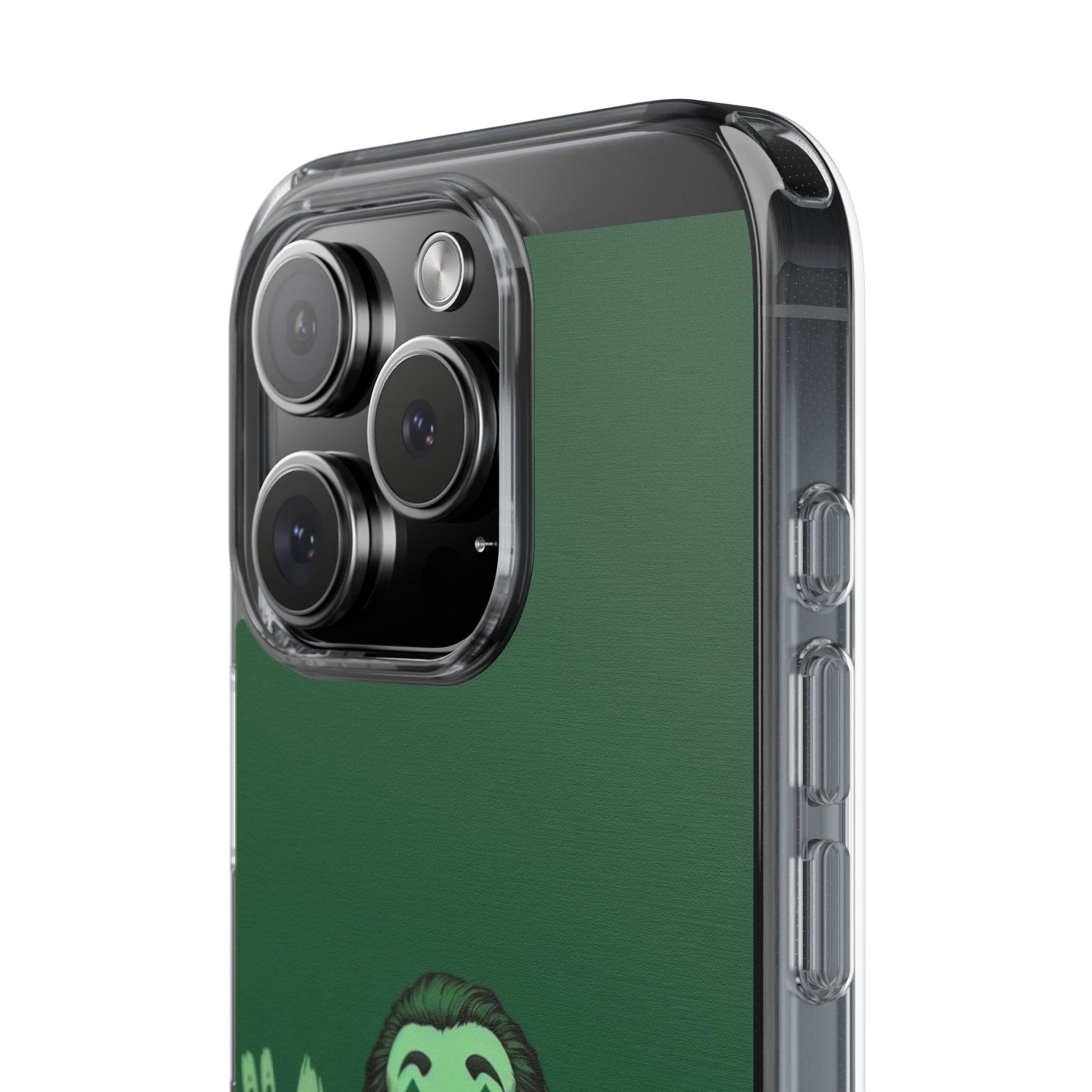Phone Case, Comic book Inspired Design Joker Hahaha, Clear Phone Cover, Funny