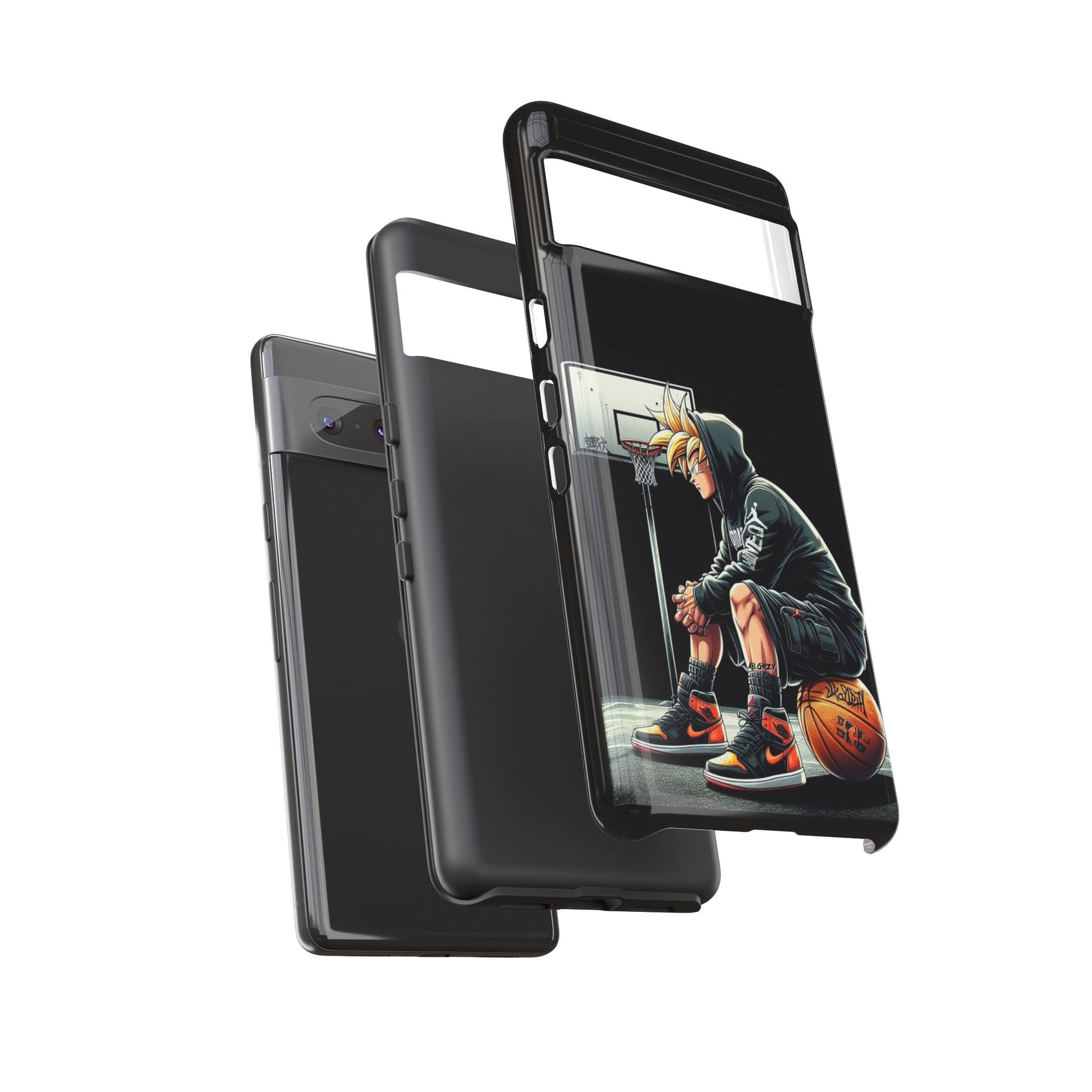 Son Goku Basketball Tough Cases for iPhones, Samsung, and Pixel