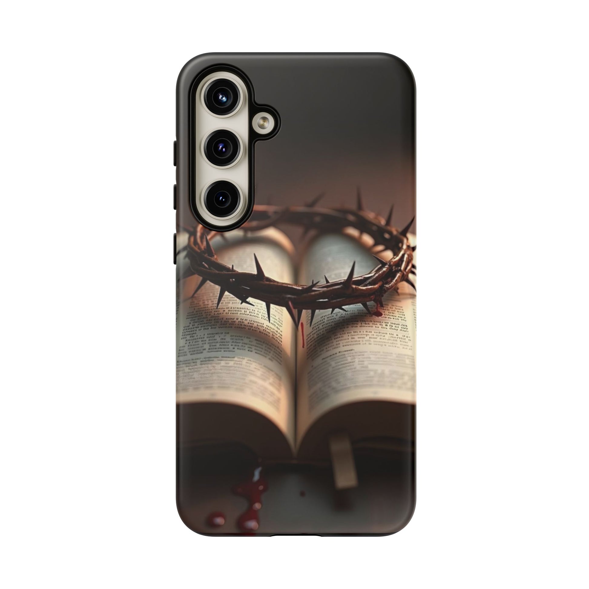 Crown of Thorns and Bible Christian Tough Cases for iPhones, Samsung, and Pixel