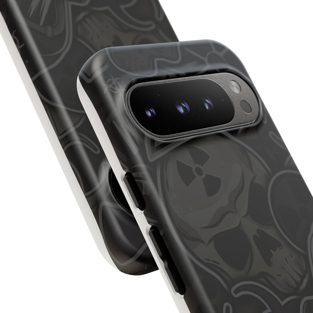 Tough Cases Phone Case, Edgy Skull Design Phone Cover, Gothic Cell Phone Shell