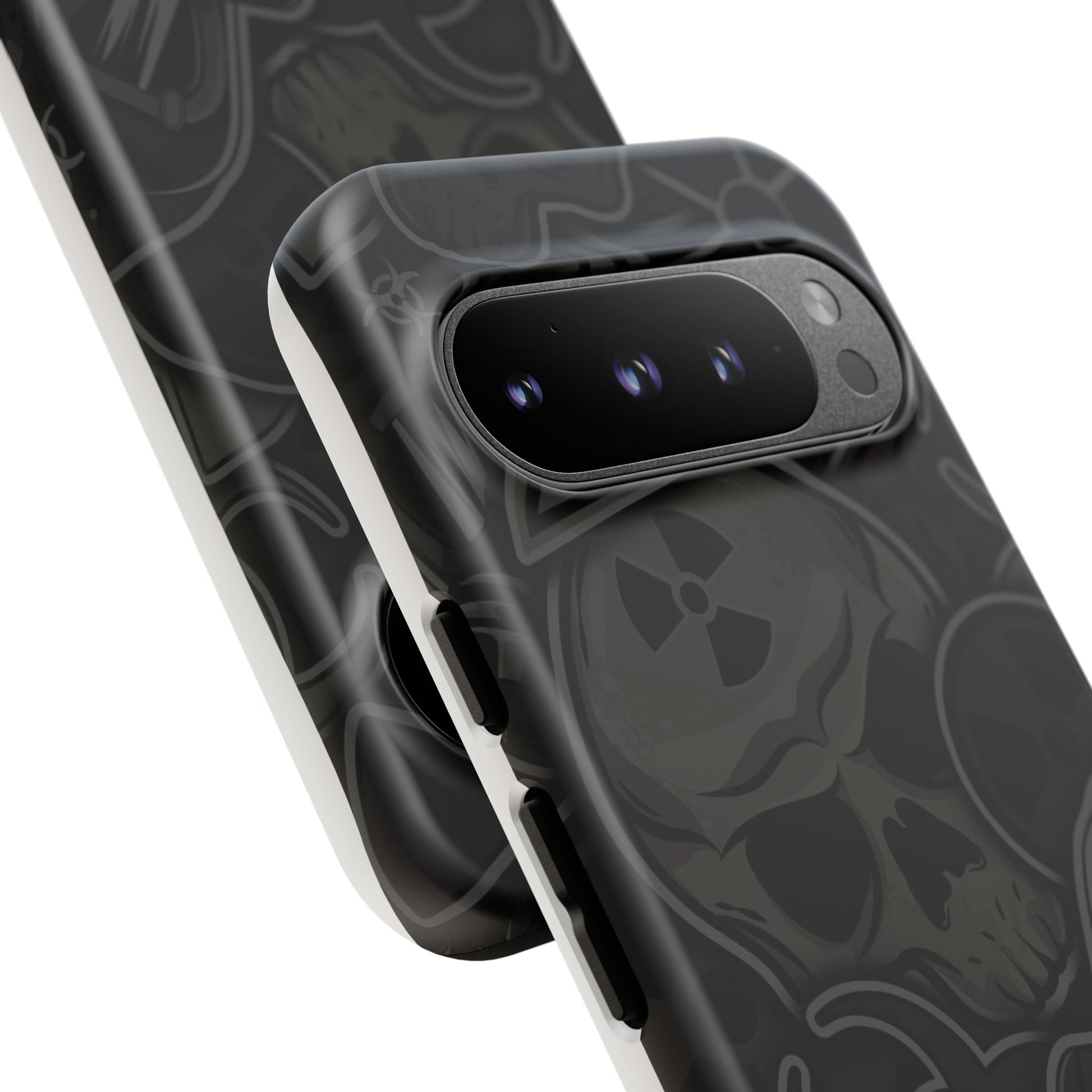 Tough Cases Phone Case, Edgy Skull Design Phone Cover, Gothic Cell Phone Shell