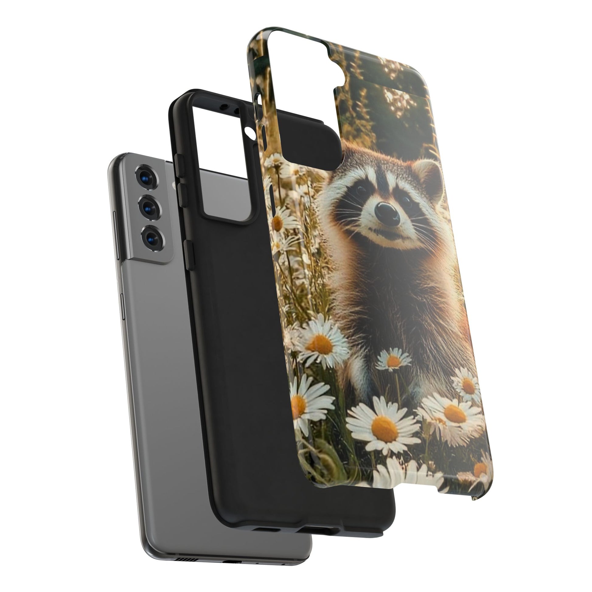Cute Raccoon Theme Phone Cases for iPhones & Samsung Phones