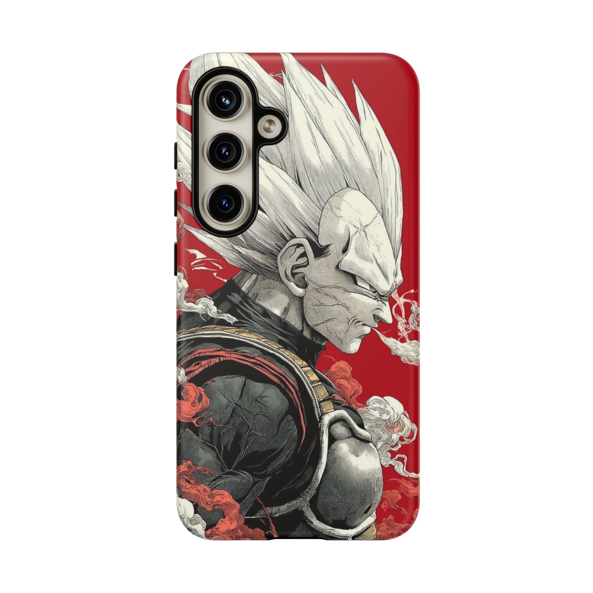 Dragon Ball Z Vegeta Anime Tough Cases for iPhones, Samsung, and Pixel