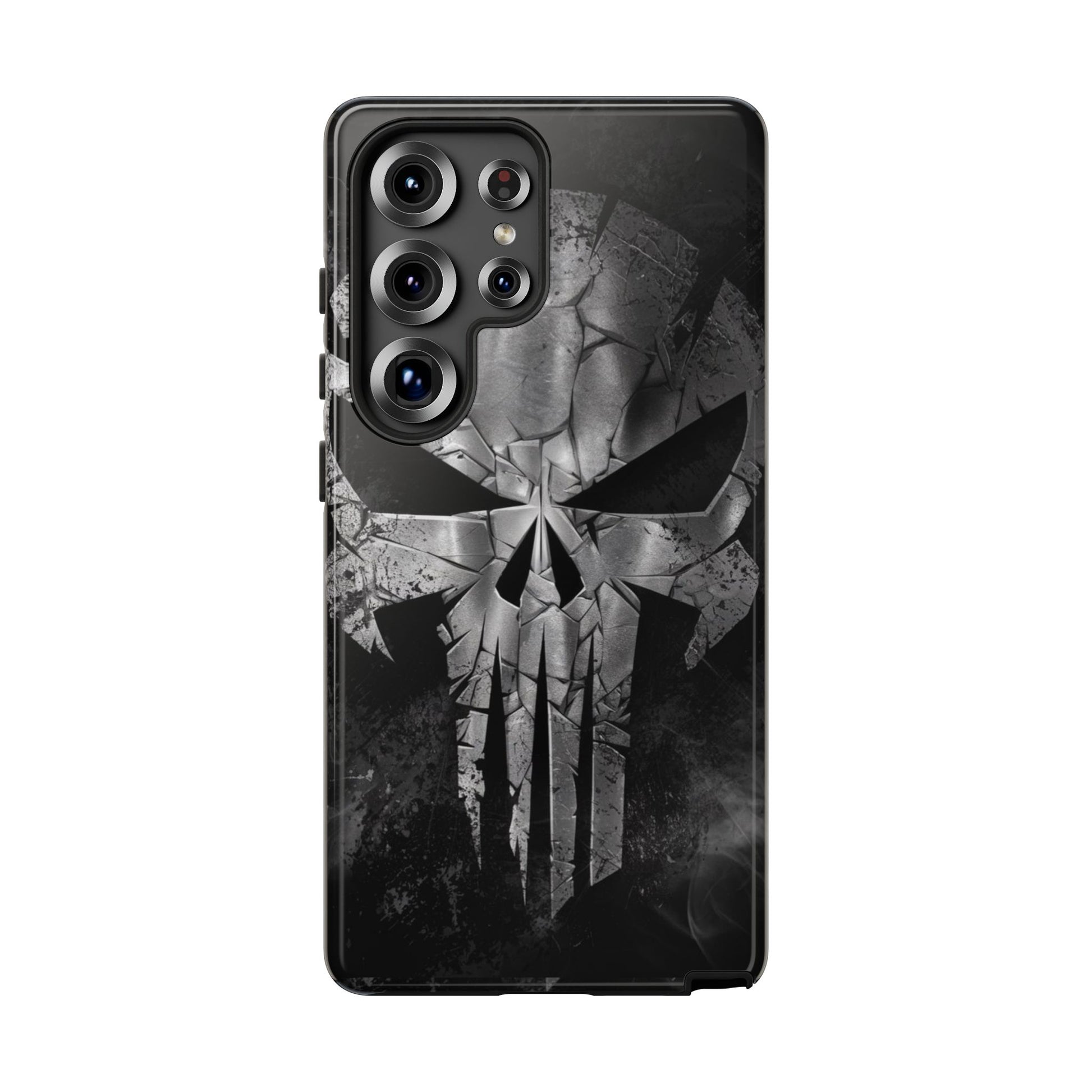 The Punisher Logo Art Tough Cases for iPhones, Samsung, and Pixel