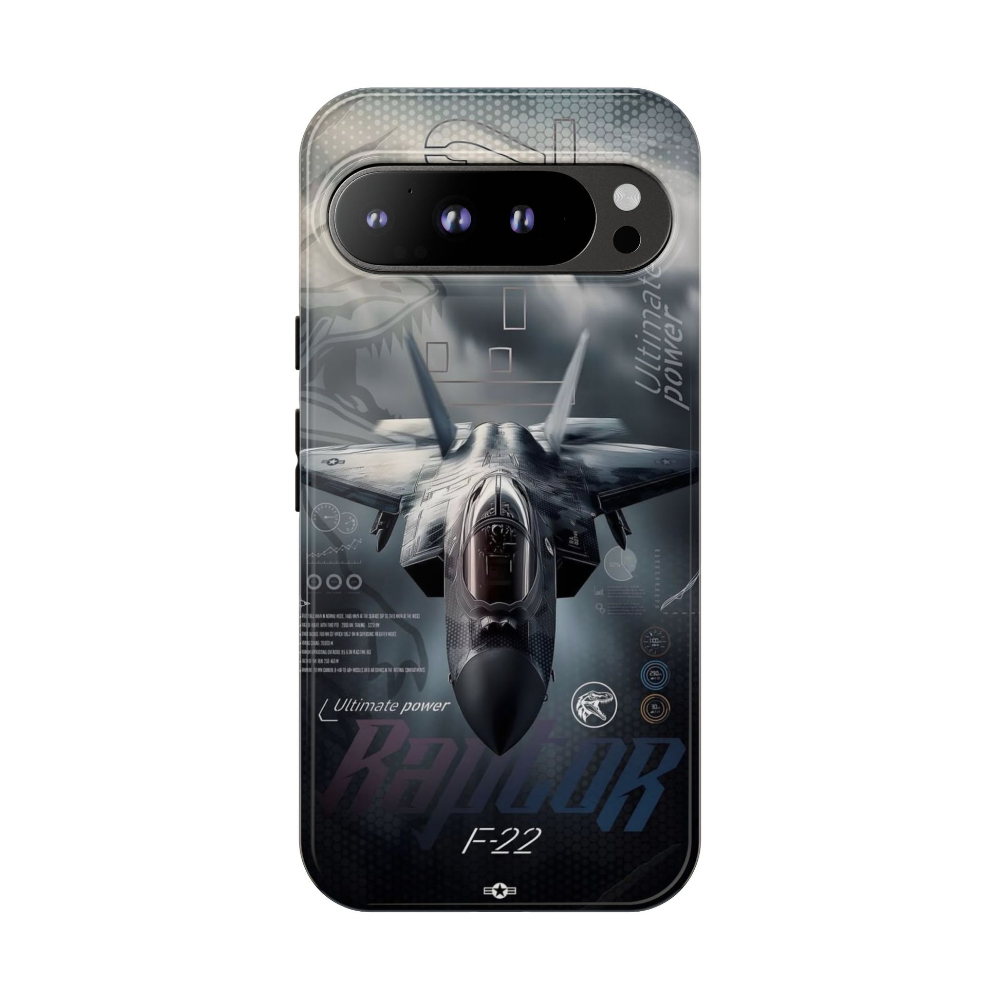 F-22 Raptor Fighter Jet Tough Cases for iPhones, Samsung, and Pixel
