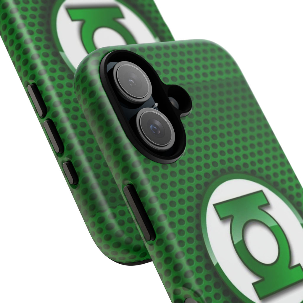 Green Lantern Logo Phone Case, Tough Cases, DC Case for iPhones, Samsung, and Pixel