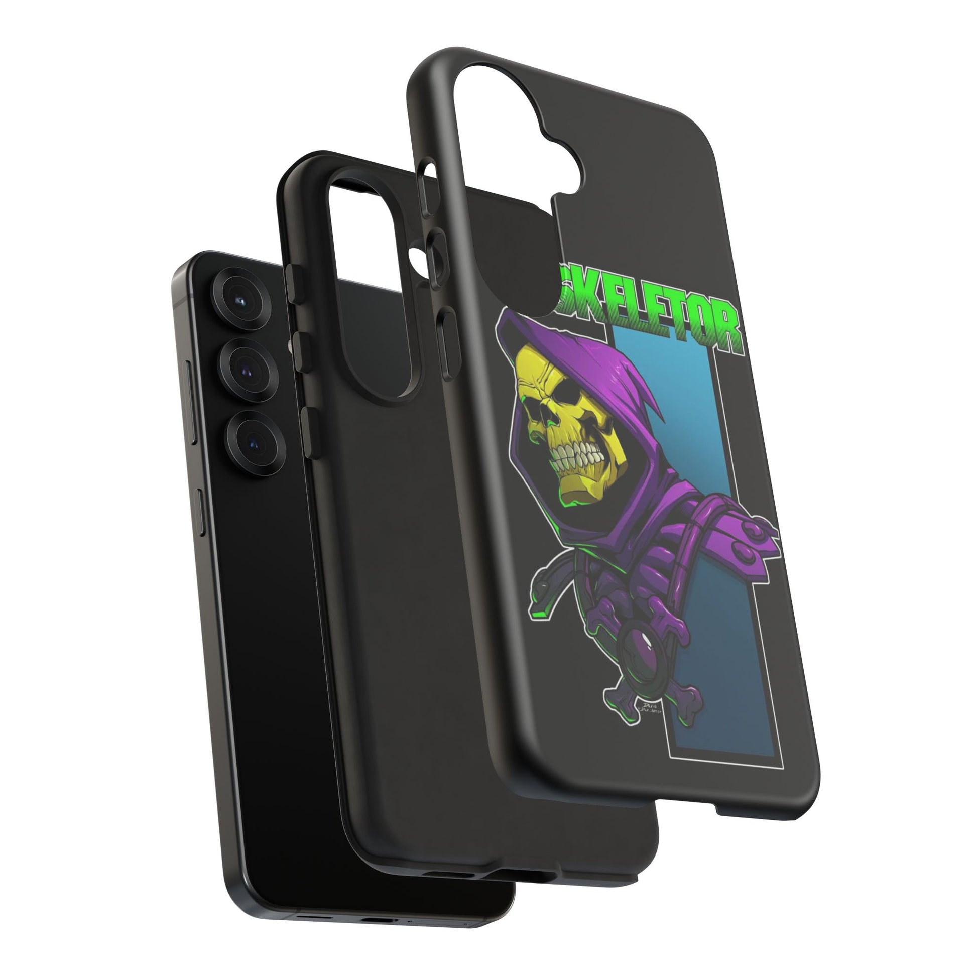 Skeletor Tough Cases for iPhones, Samsung, and Pixel