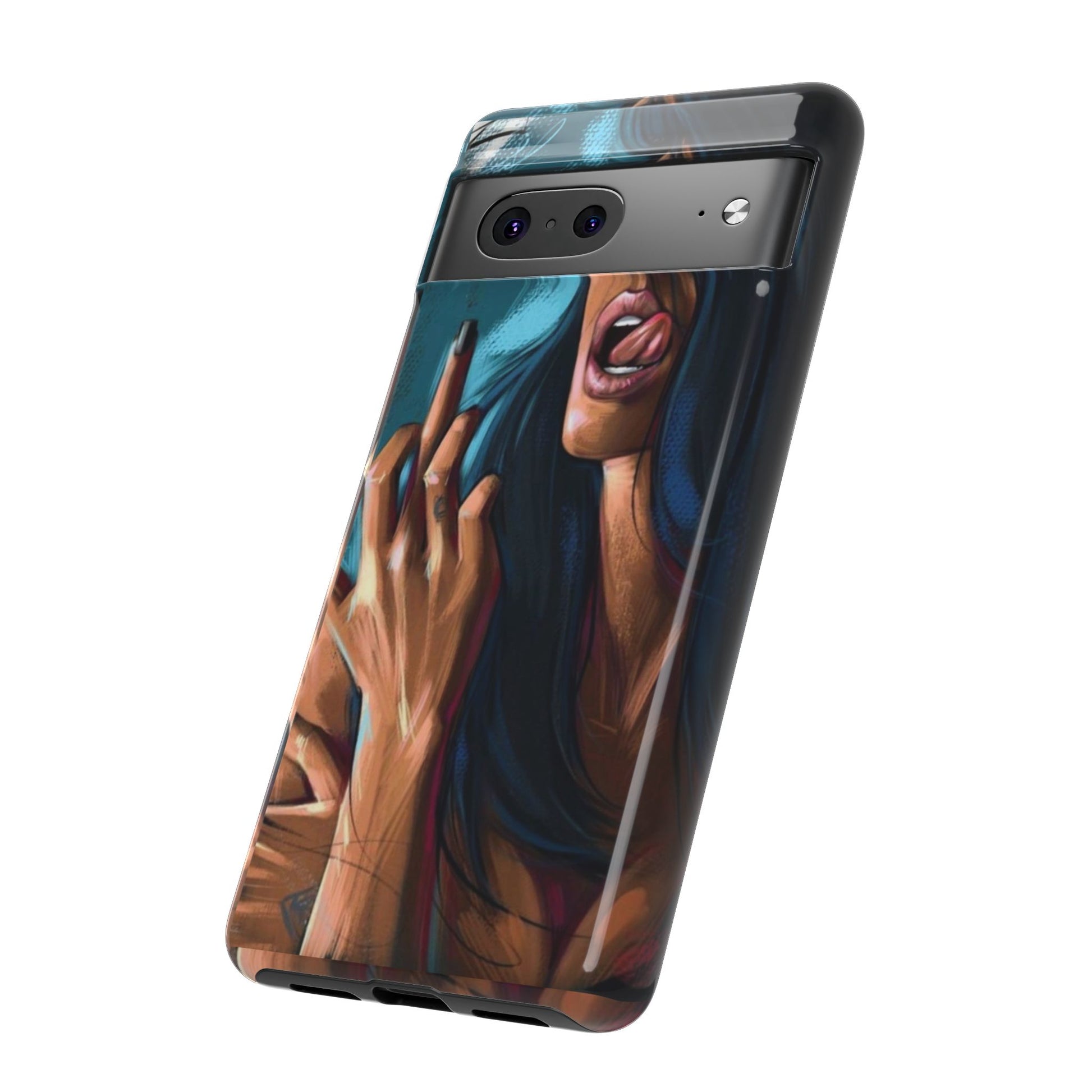 Tough Girl Theme Urban Design Cases for iPhones, Samsung, and Pixel