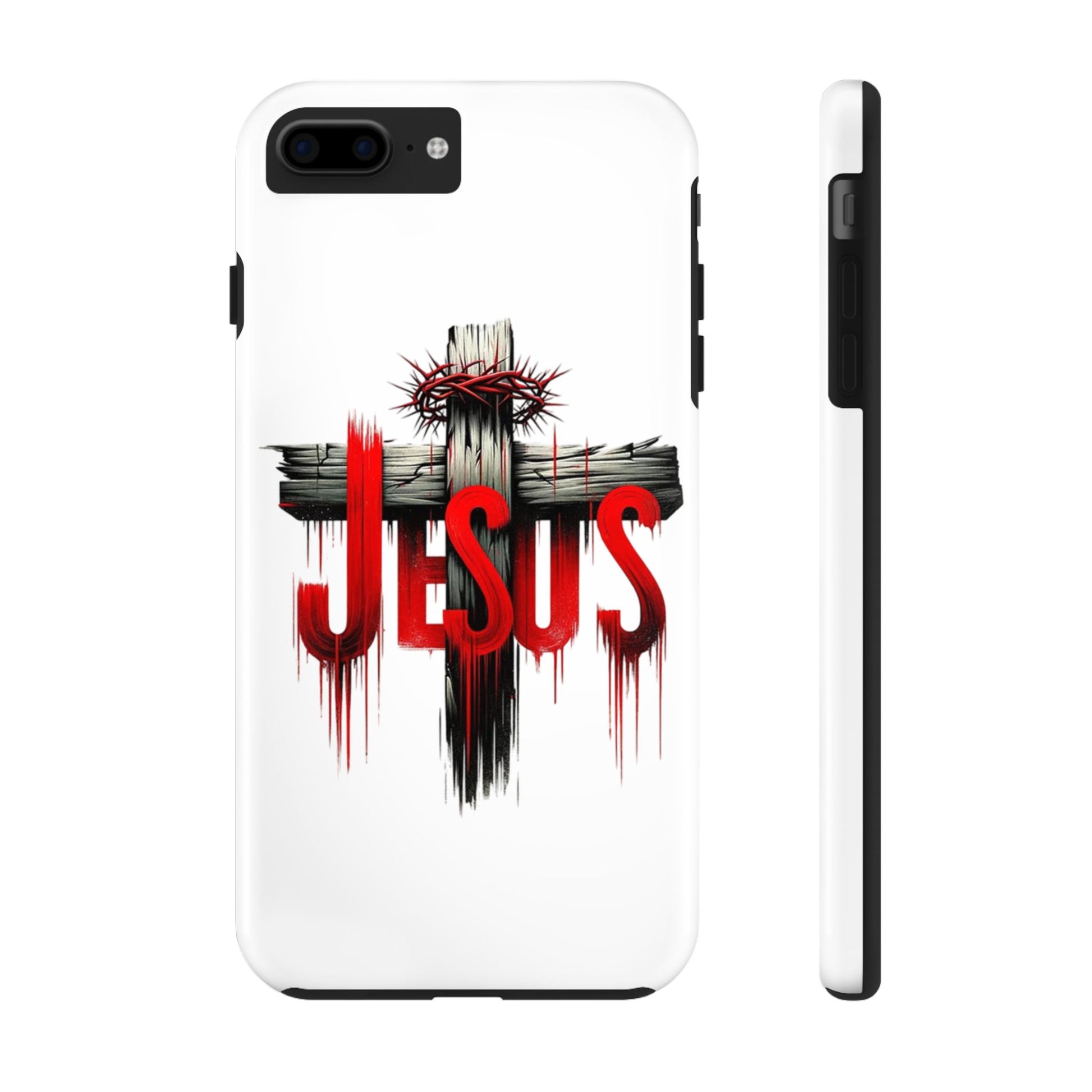 Jesus Cross and Crown Christian Theme Phone Cases for iPhones & Samsung Phones