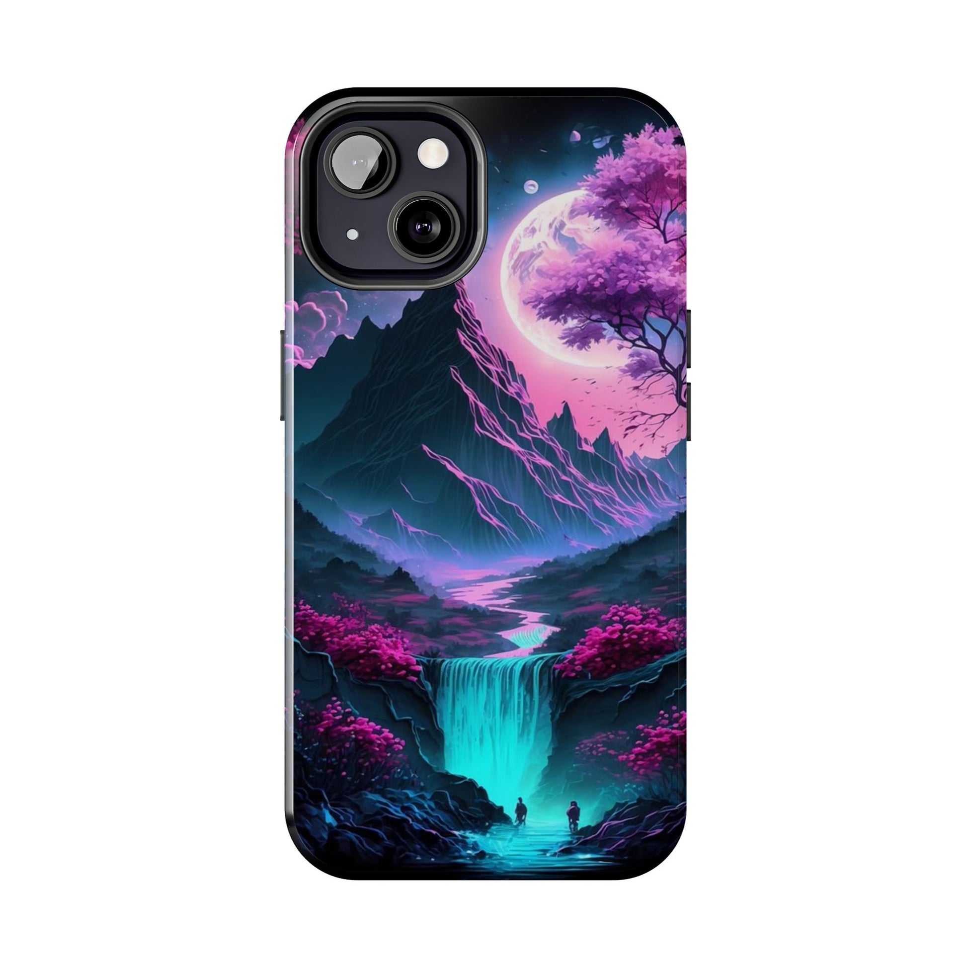 Cherry Blossoms in Japan Themed Tough Phone Cases for Iphones & Samsung Phones