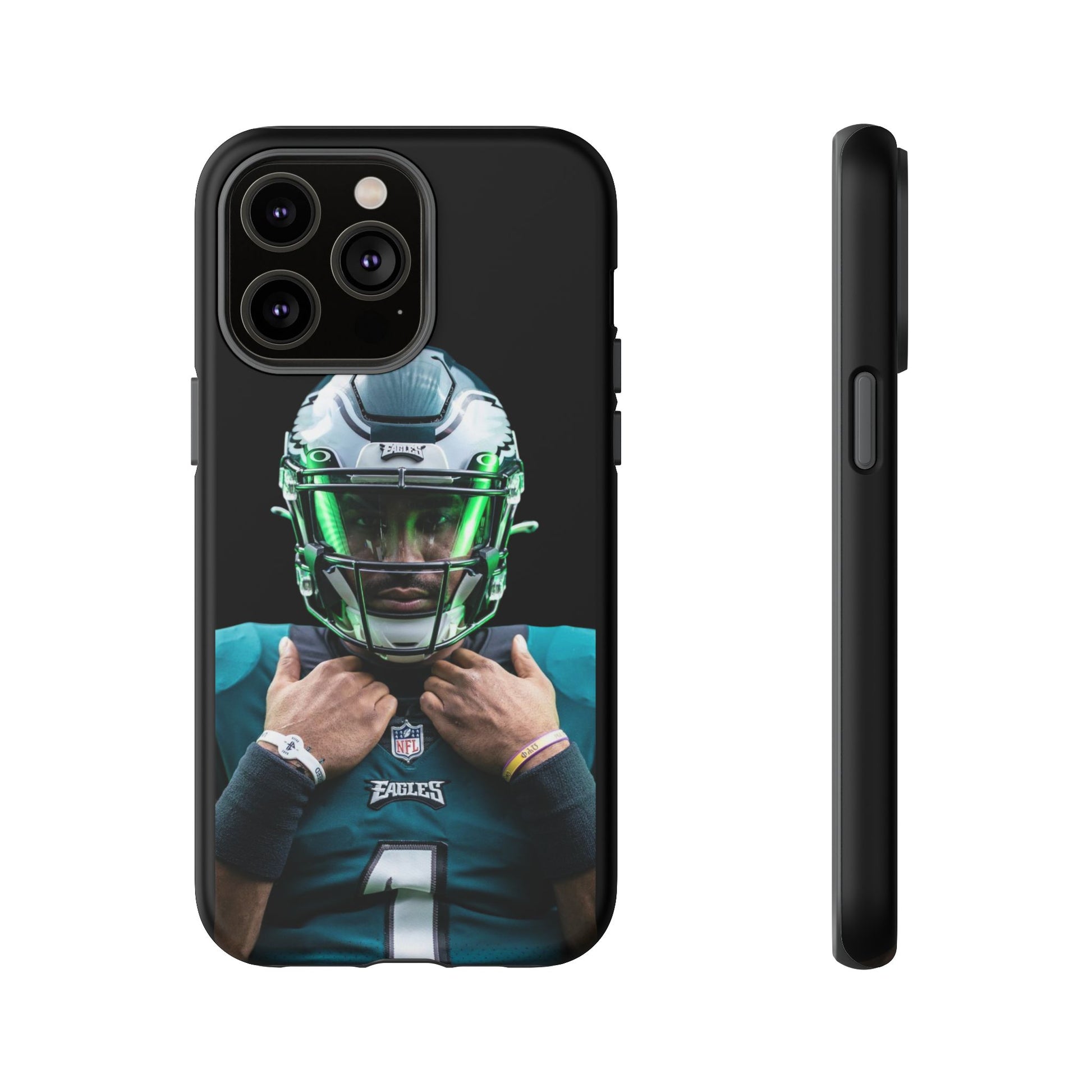 Eagles Football Jalen Hurts Tough Cases for iPhones, Samsung, and Pixel