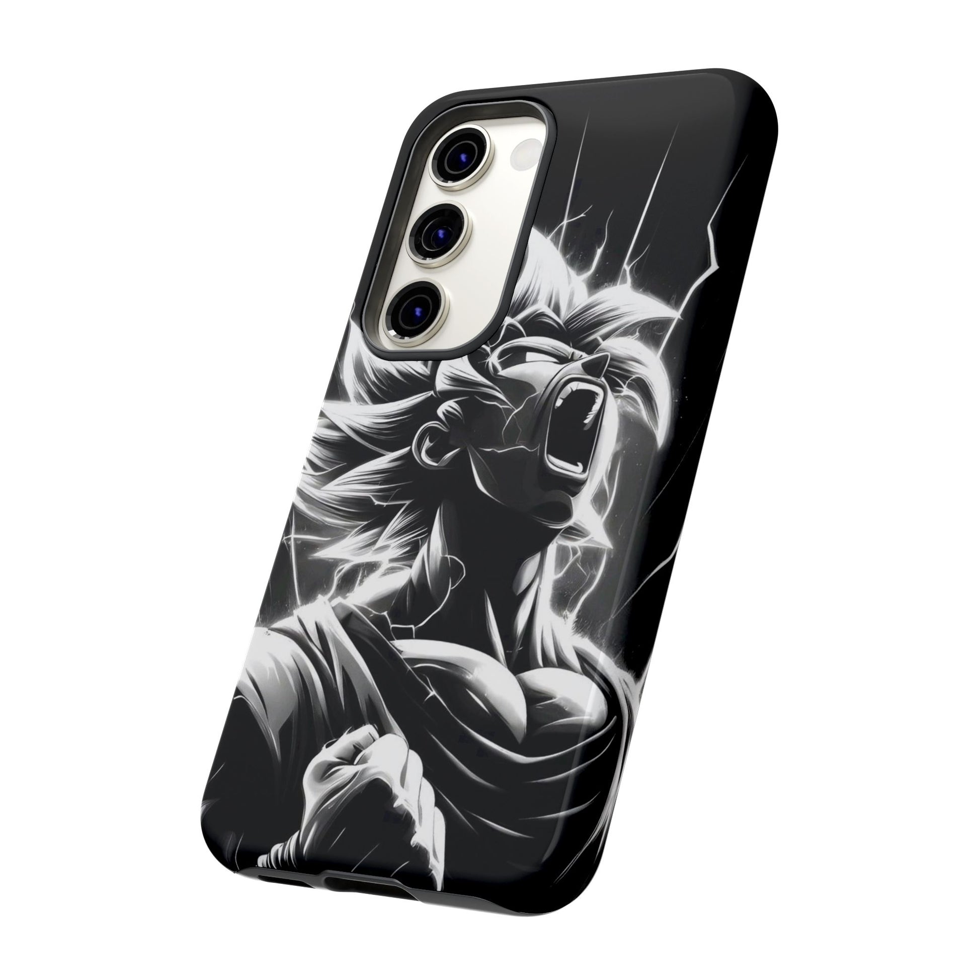 Anime Saiyan Rage Dragon ball Z Tough Cases for iPhones, Samsung, and Pixel