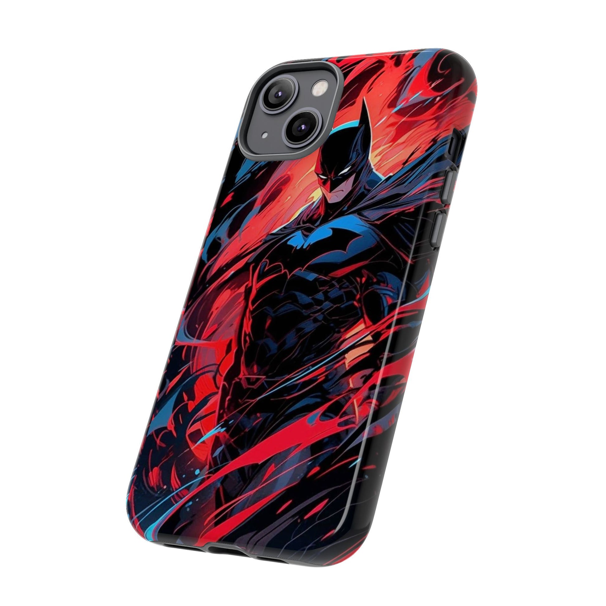 The Dark Knight Batman Art Tough Cases for iPhones, Samsung, and Pixel