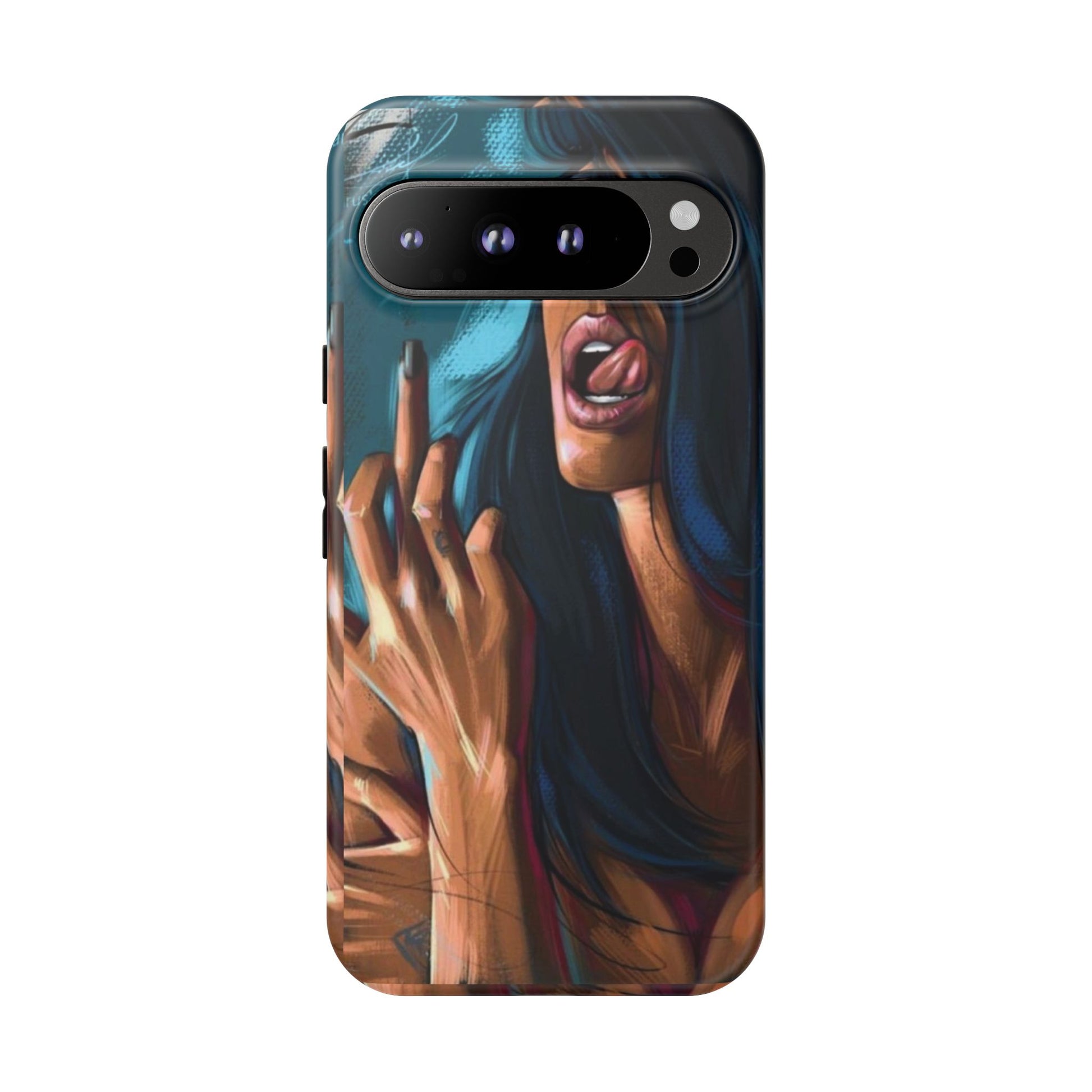 Tough Girl Theme Urban Design Cases for iPhones, Samsung, and Pixel