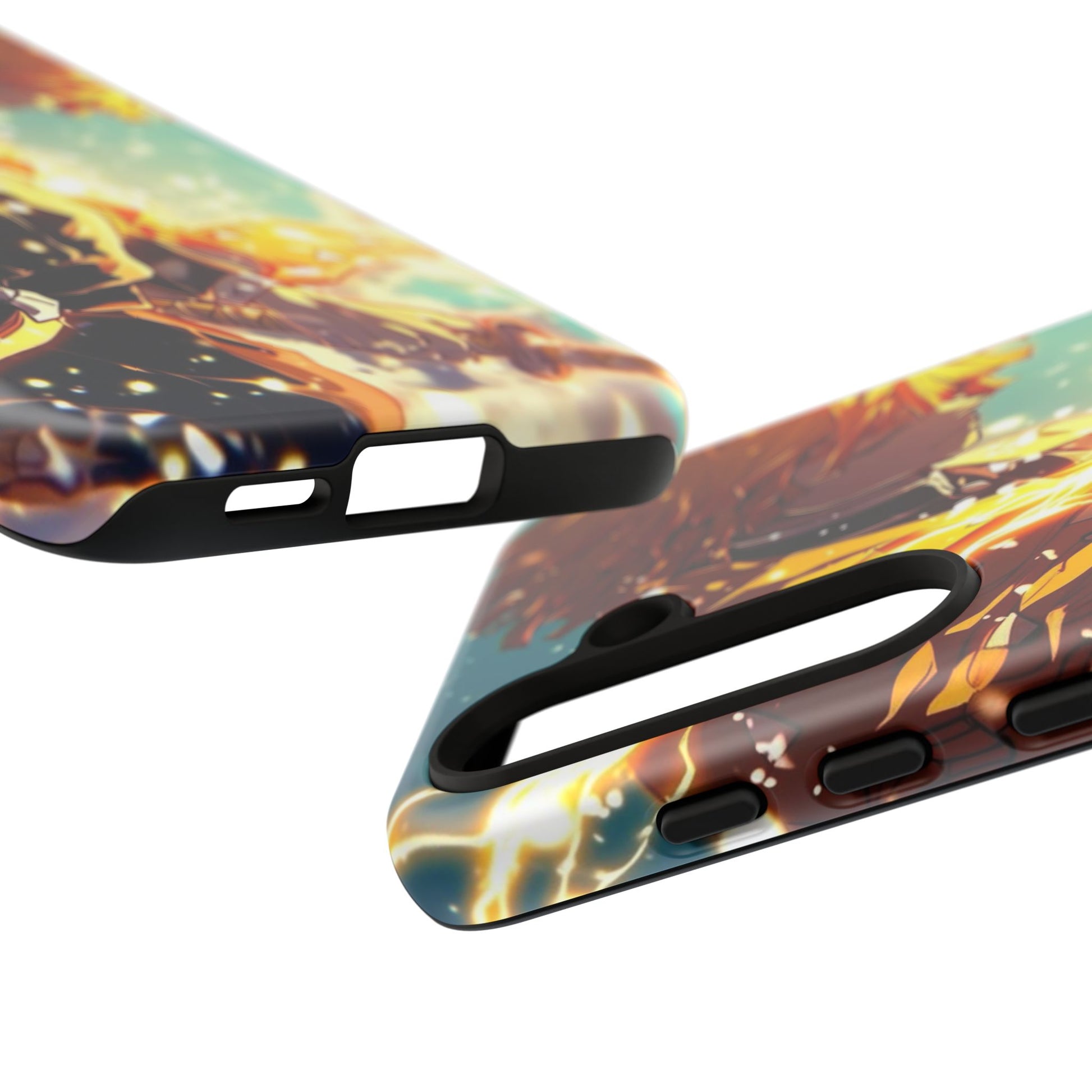 Demon Slayer Zenitsu Anime Theme Phone Case, Tough Cases for iPhones, Samsung, and Pixel
