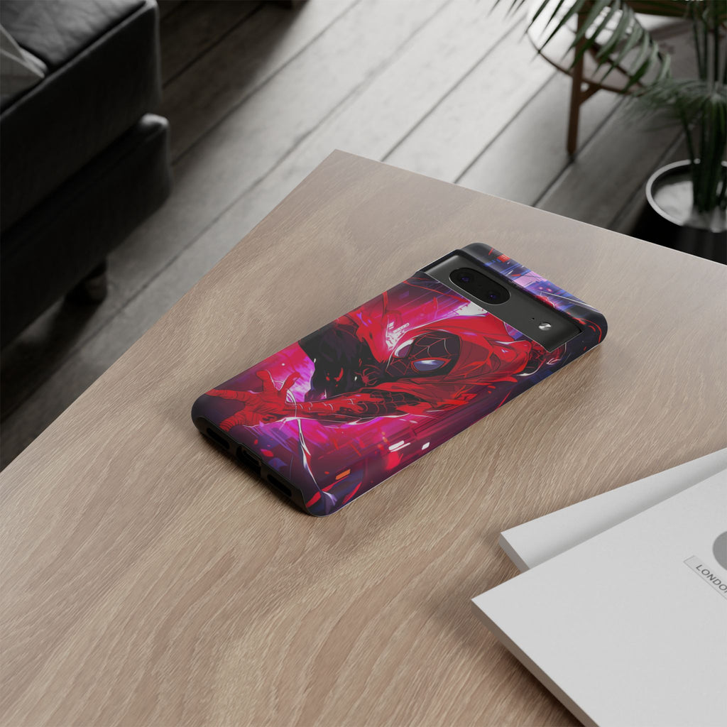 Miles Morales Spiderman Phone Case, Tough Cases for iPhones, Samsung, and Pixel