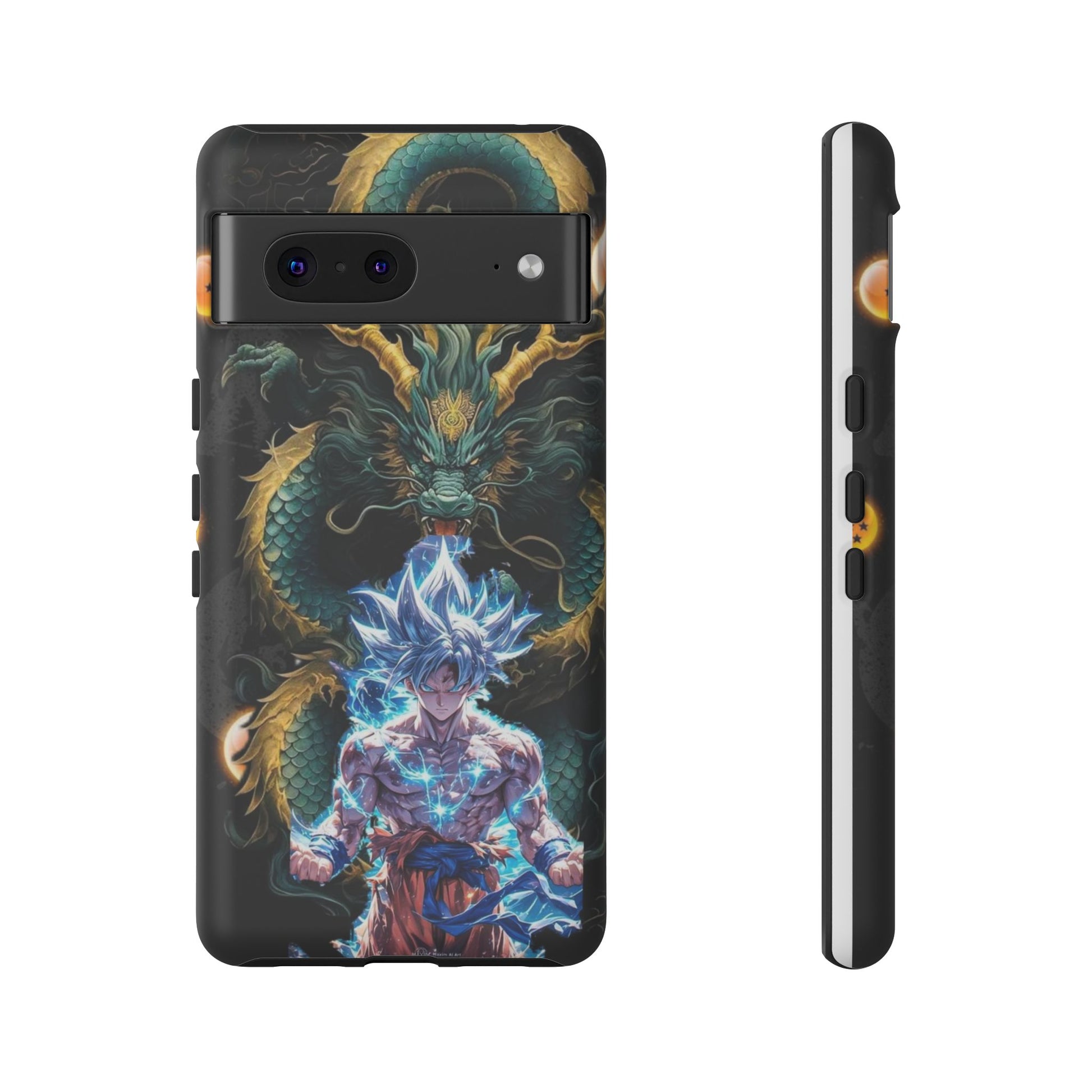 Anime Goku x Shenron Dragonball Z Tough Cases for iPhones, Samsung, and Pixel