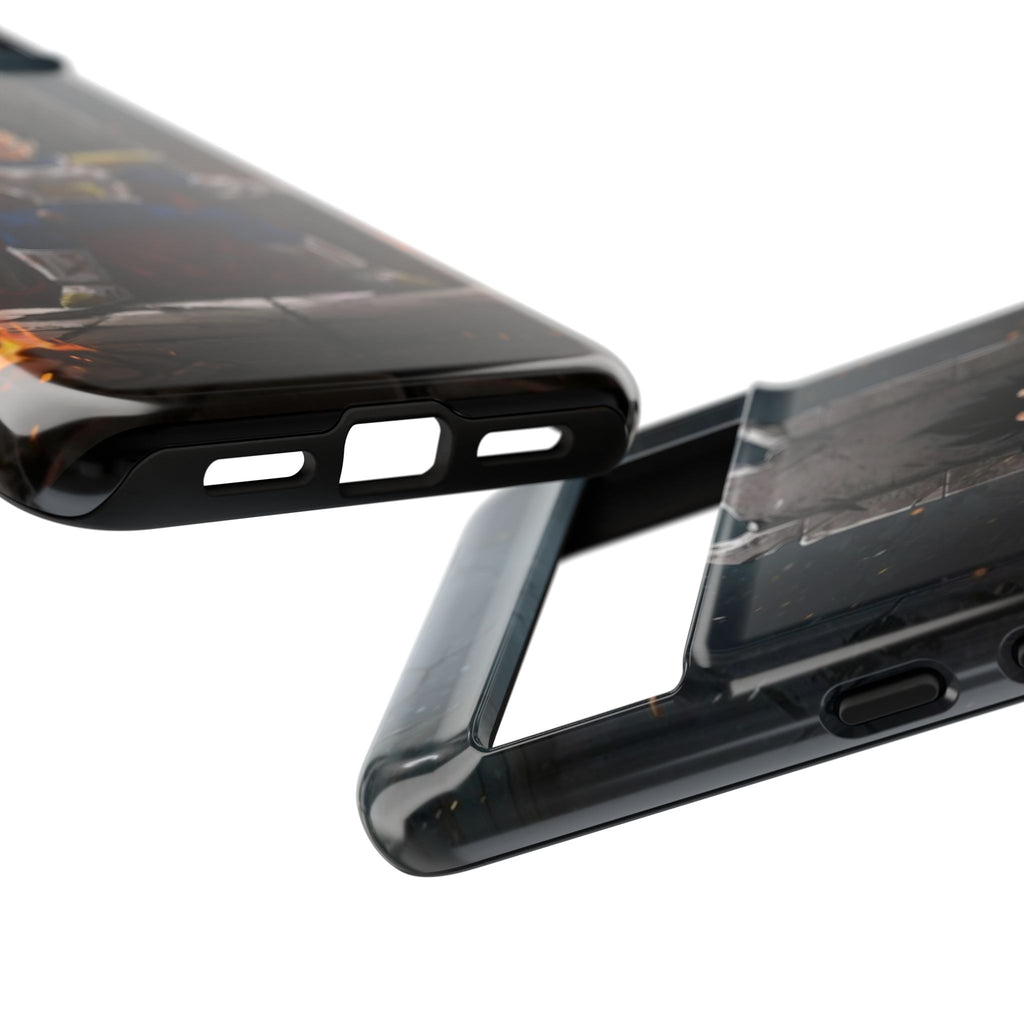 Vegeta on Throne DBZ Theme Tough Cases for iPhones, Samsung, and Pixel
