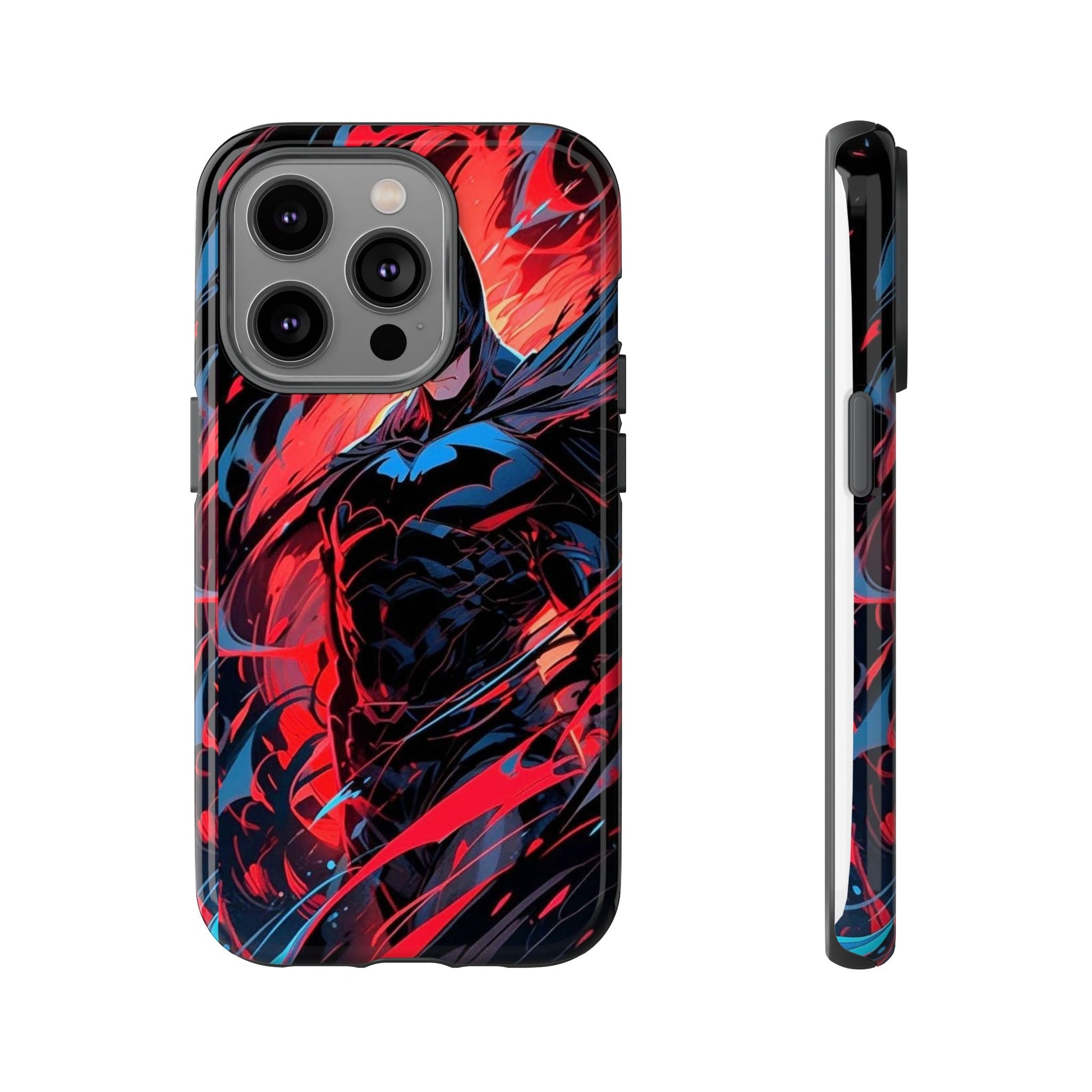 The Dark Knight Batman Art Tough Cases for iPhones, Samsung, and Pixel