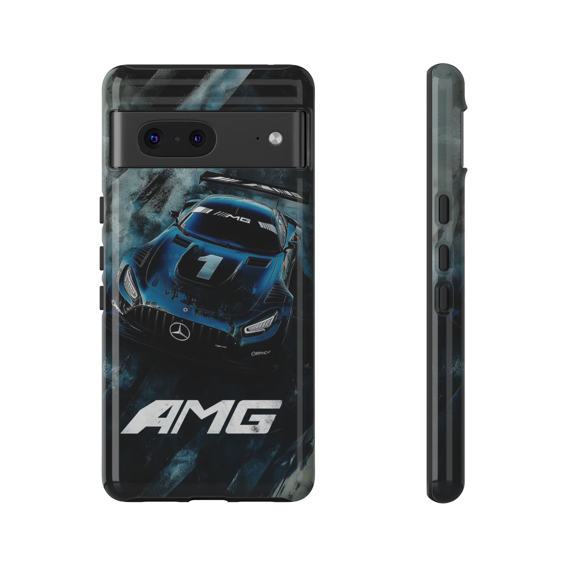 Mercedes AMG Racing Car Tough Cases for iPhones, Samsung, and Pixel