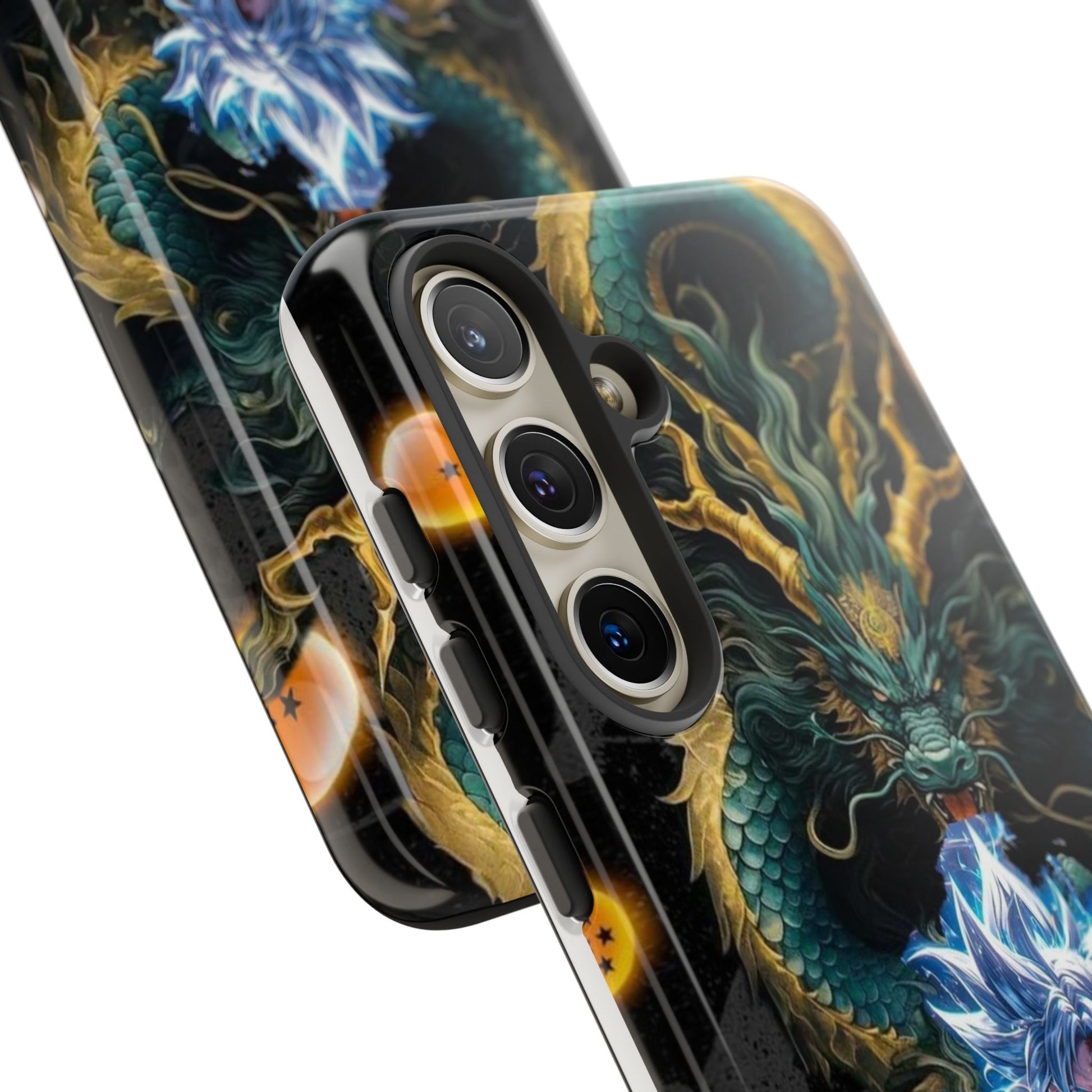 Anime Goku x Shenron Dragonball Z Tough Cases for iPhones, Samsung, and Pixel