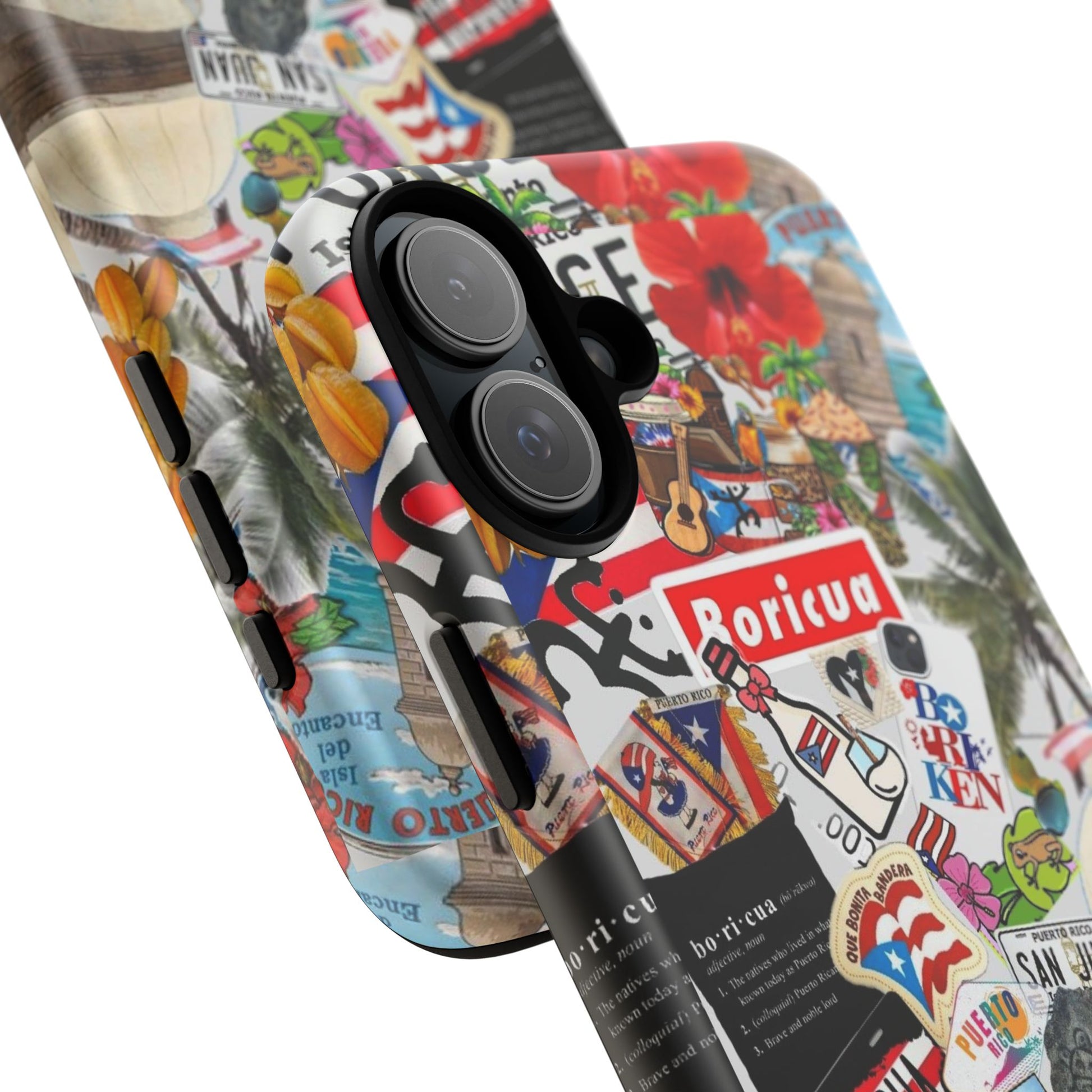 Puerto Rico Boricua Art Tough Cases for iPhones, Samsung, and Pixel