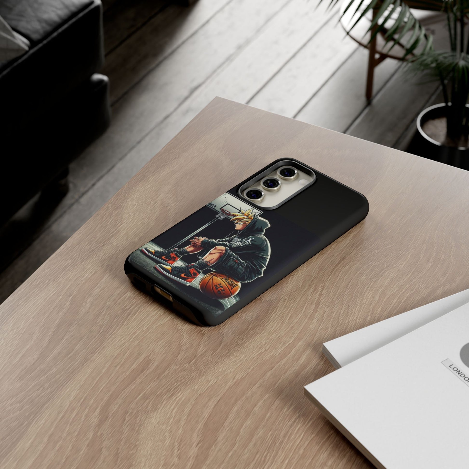 Son Goku Basketball Tough Cases for iPhones, Samsung, and Pixel
