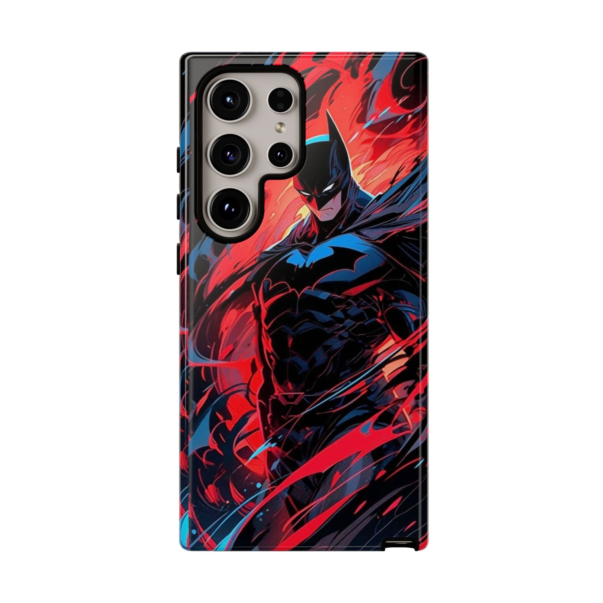 The Dark Knight Batman Art Tough Cases for iPhones, Samsung, and Pixel