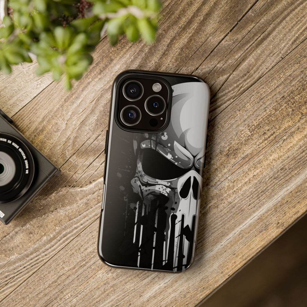 Punisher Skull Tough Cases for iPhones, Samsung, and Pixel