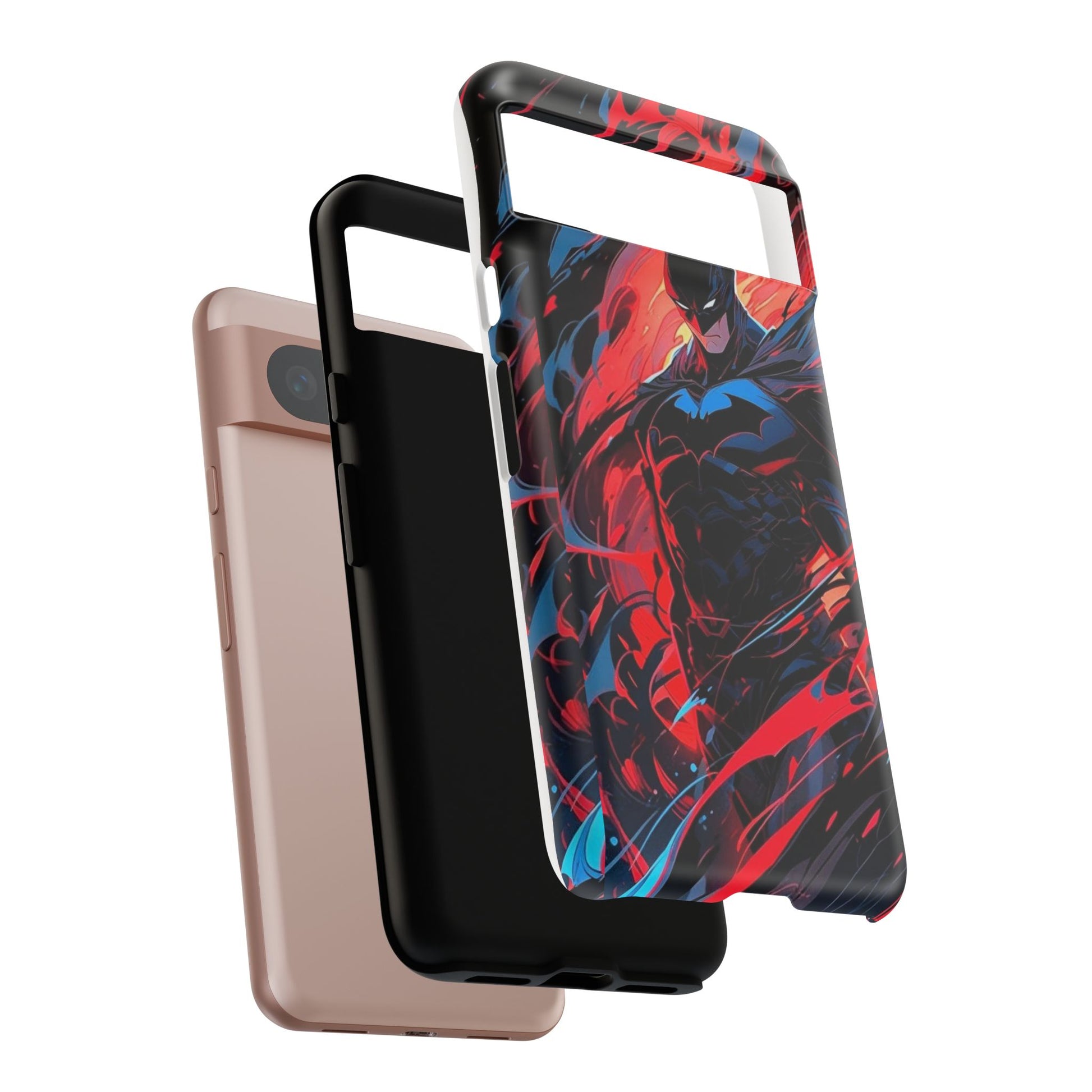 The Dark Knight Batman Art Tough Cases for iPhones, Samsung, and Pixel