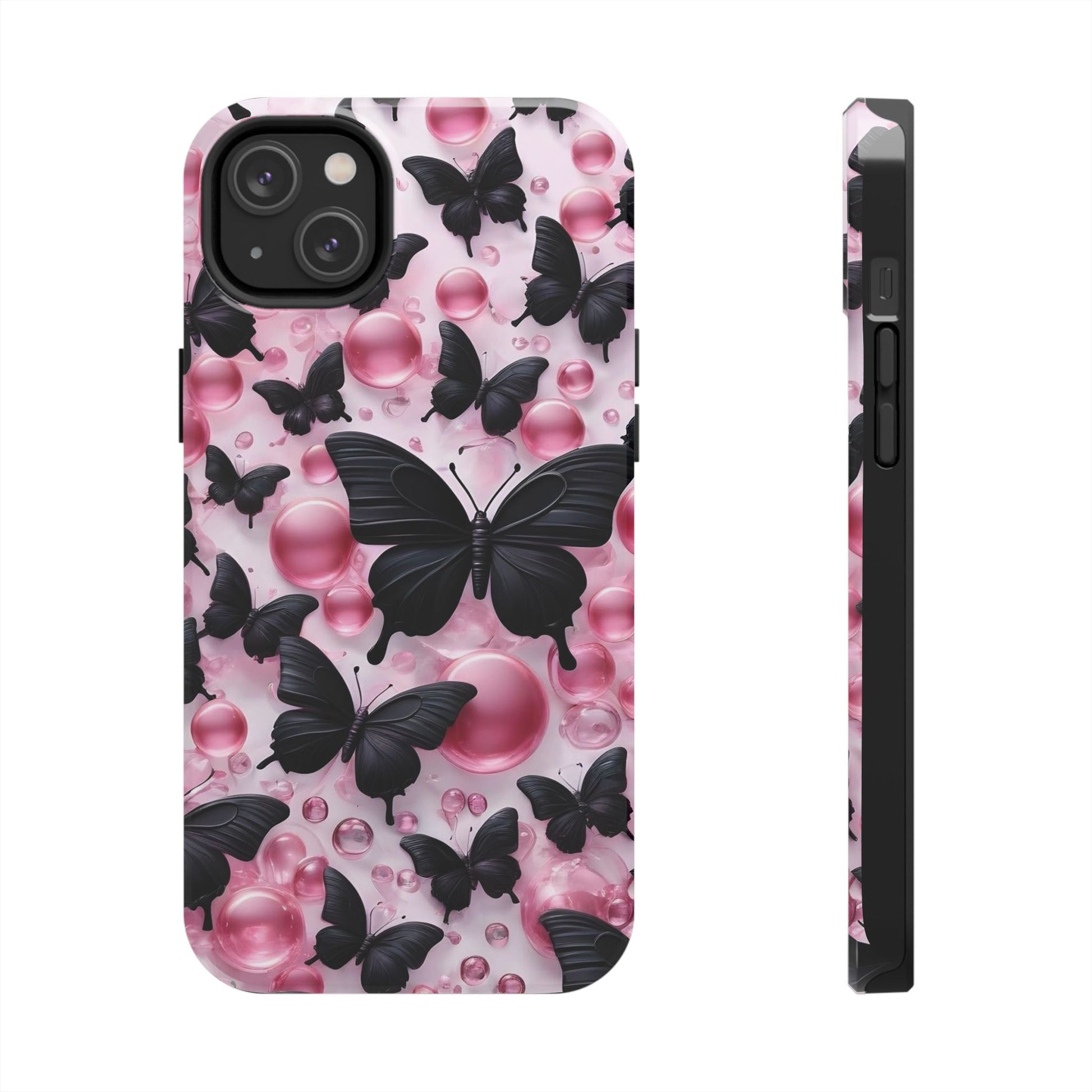 Pearls and Butterflies Theme Phone Cases for iPhones & Samsung Phones
