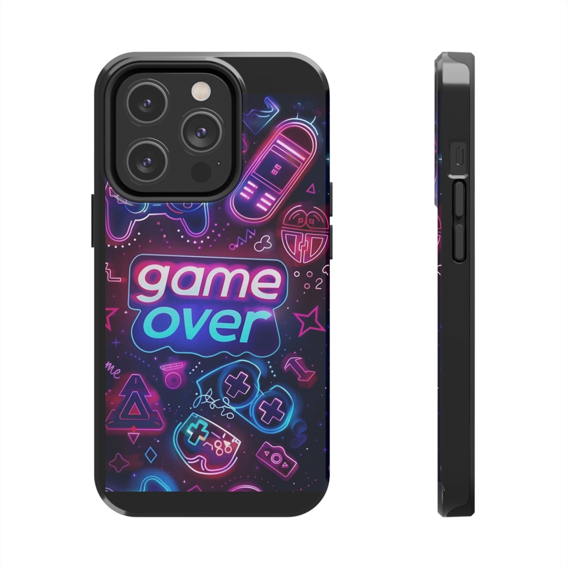 Game Over Gamer Themed Phone Cases for Iphones & Samsung Phones