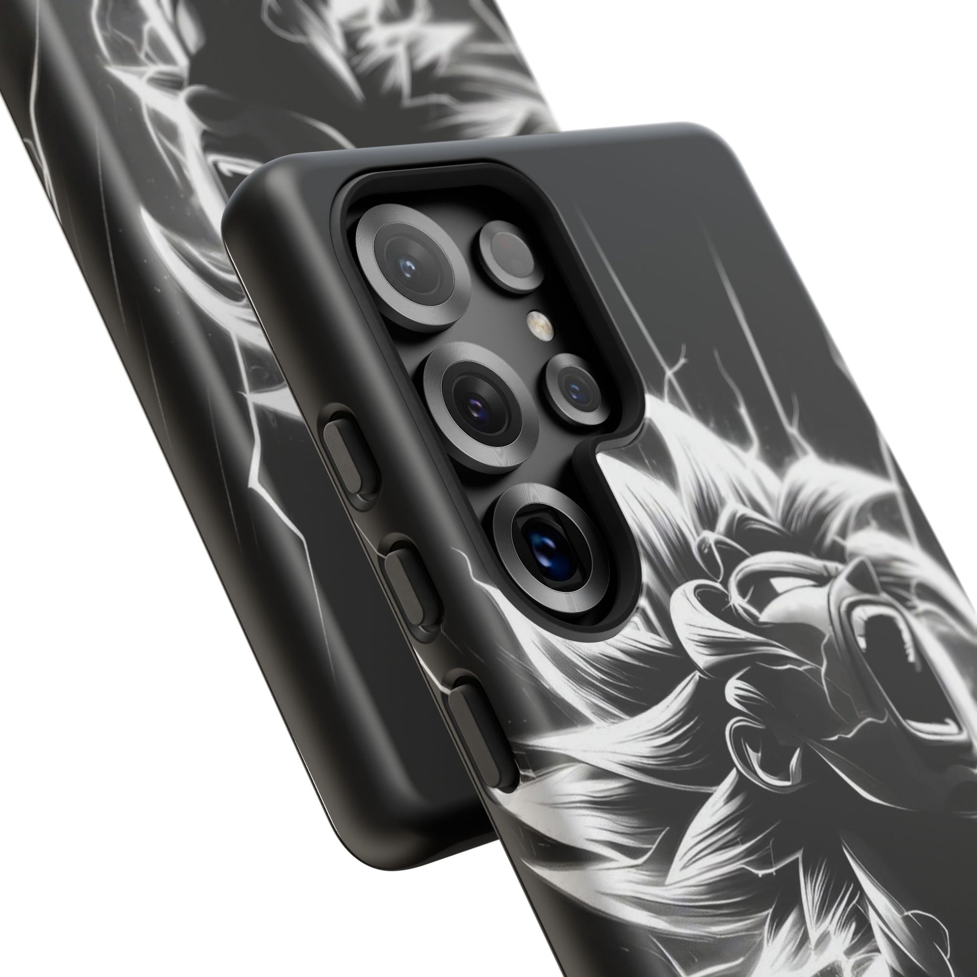 Anime Saiyan Rage Dragon ball Z Tough Cases for iPhones, Samsung, and Pixel