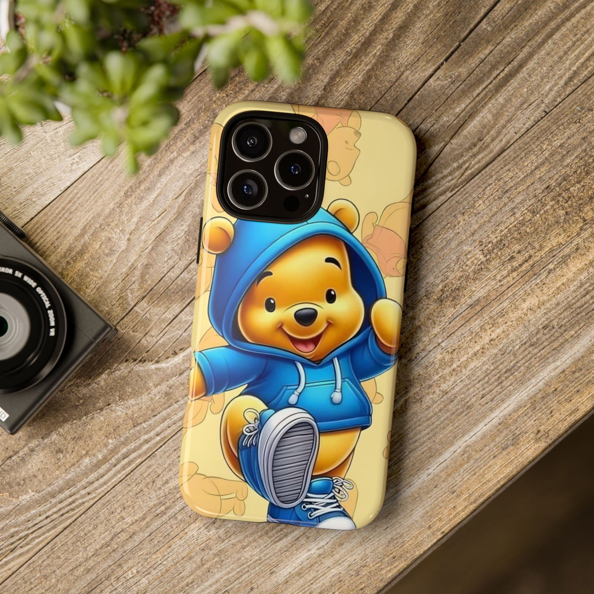Cute Pooh Bear Phone Case, Tough Case