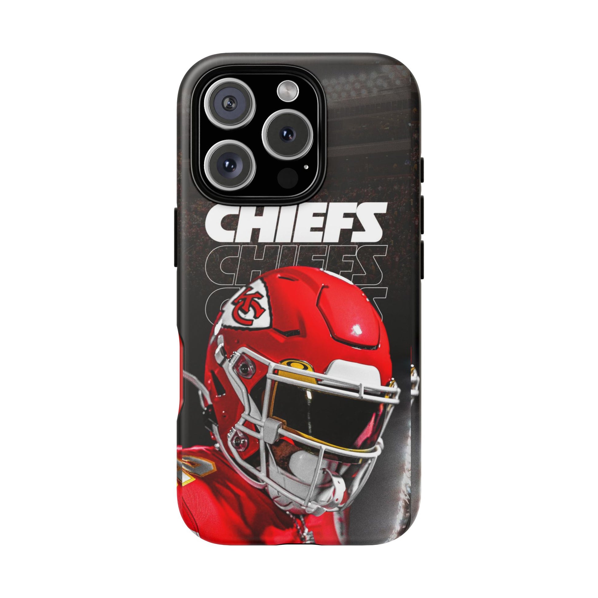 Kansas City Chiefs Football Helmet Logo Tough Cases for iPhones, Samsung, and Pixel
