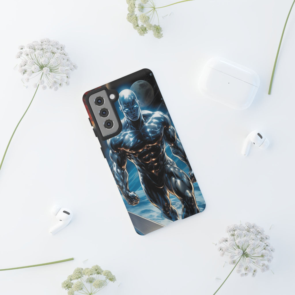 The Silver Surfer Comic Art Phone Case, Tough Cases for iPhones, Samsung, and Pixel