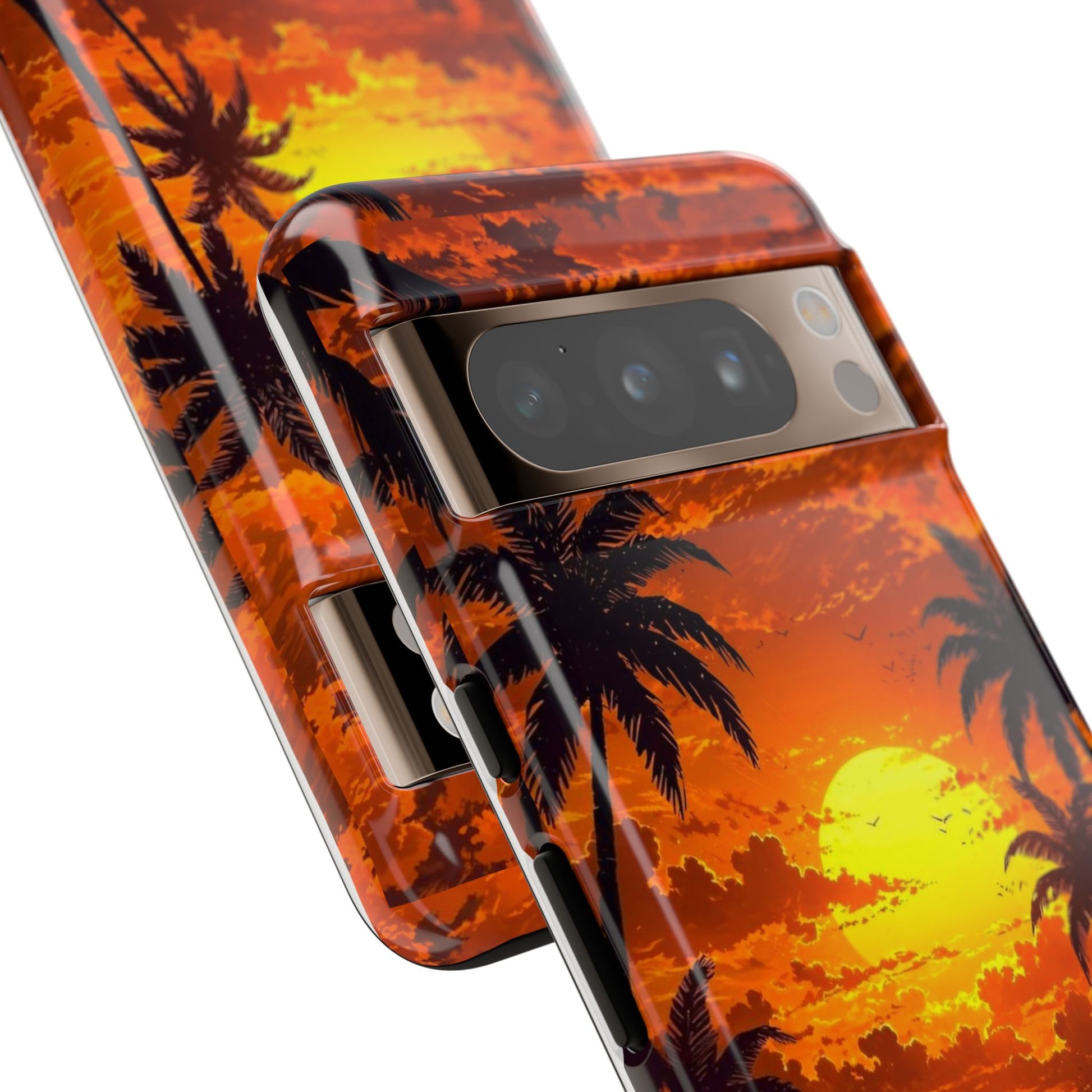 Beautiful Beach Sunset Tough Cases for iPhones, Samsung, and Pixel