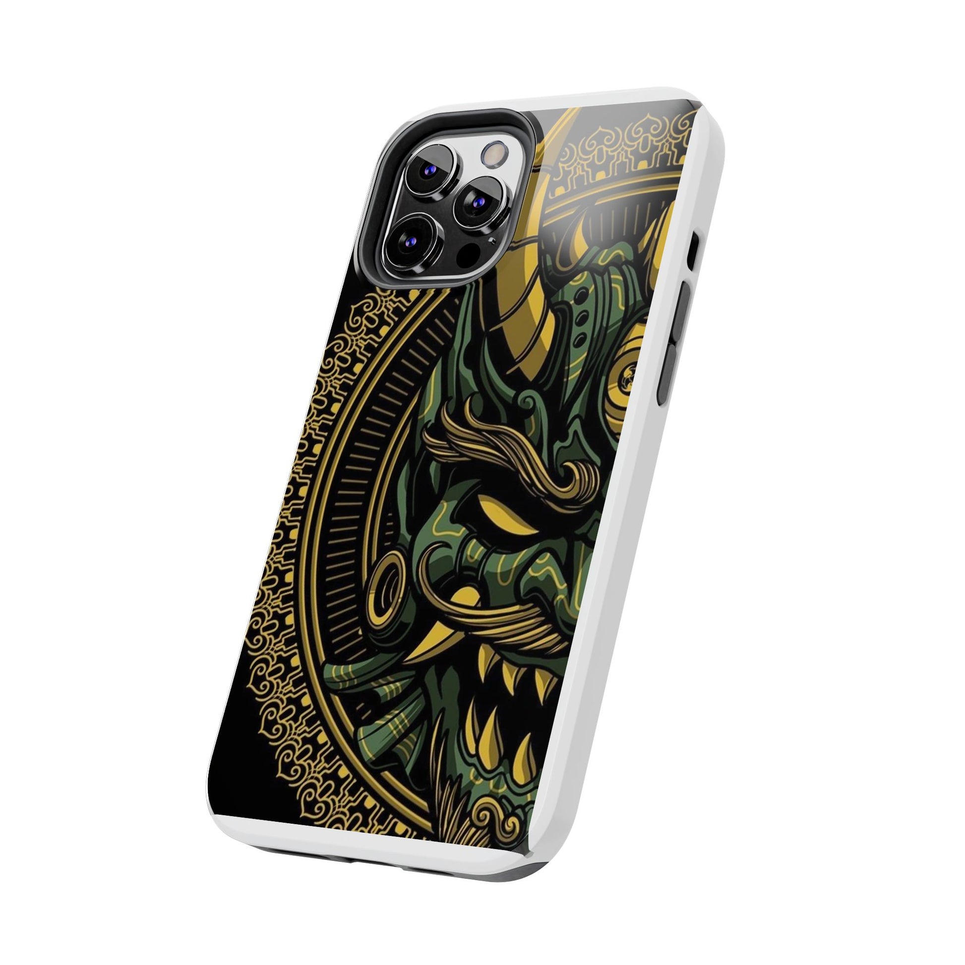 Kabuki Mask Theme Phone Cases for Iphones & Samsung Durable