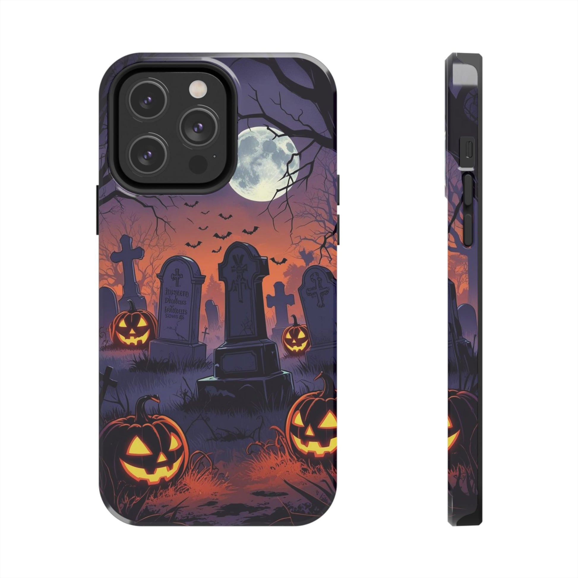 Graveyard Halloween Theme Phone Cases for iPhones & Samsung Phones