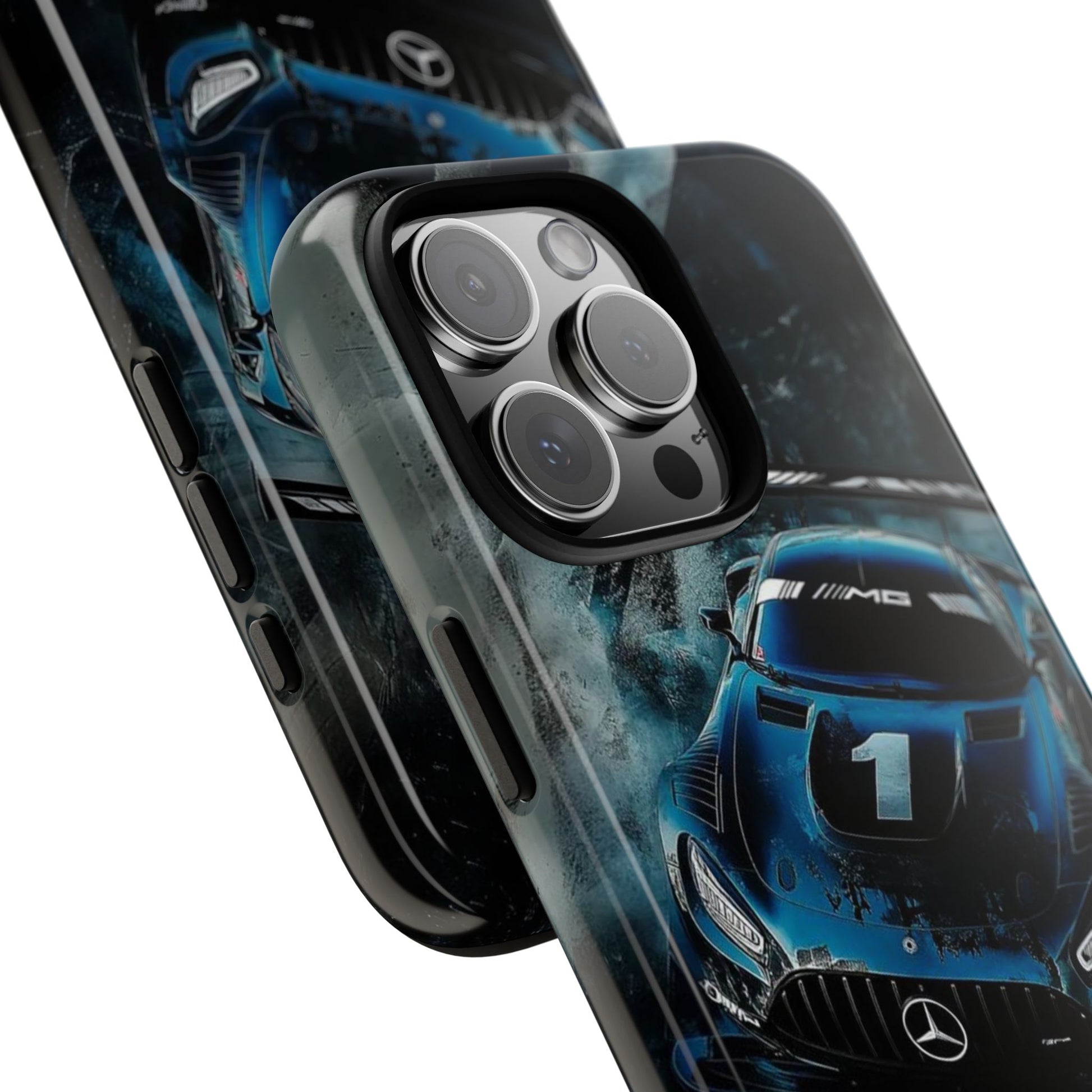 Mercedes AMG Racing Car Tough Cases for iPhones, Samsung, and Pixel