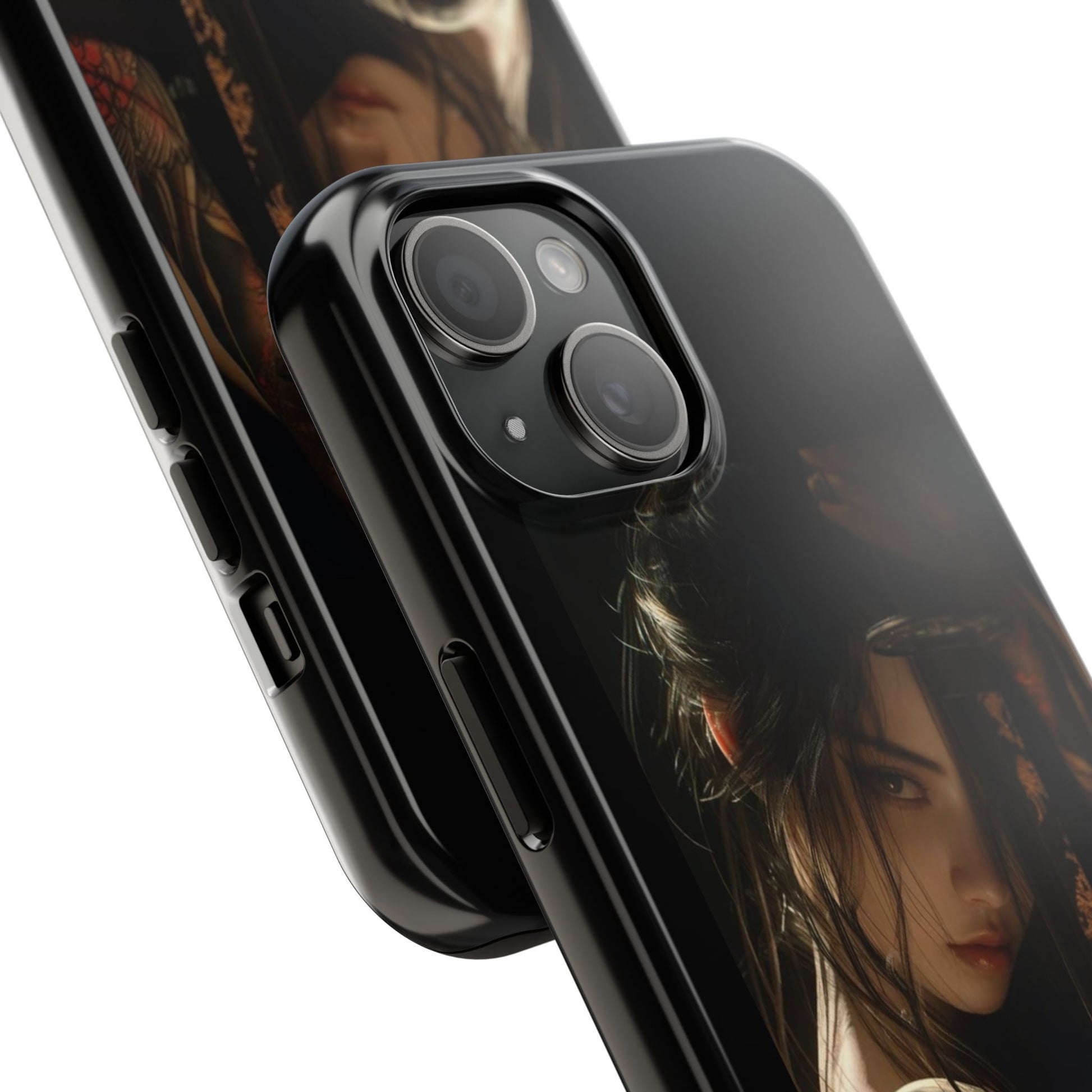 Samurai Female Warrior Design Phone Cases for iPhone & Samsung Galaxy Phones