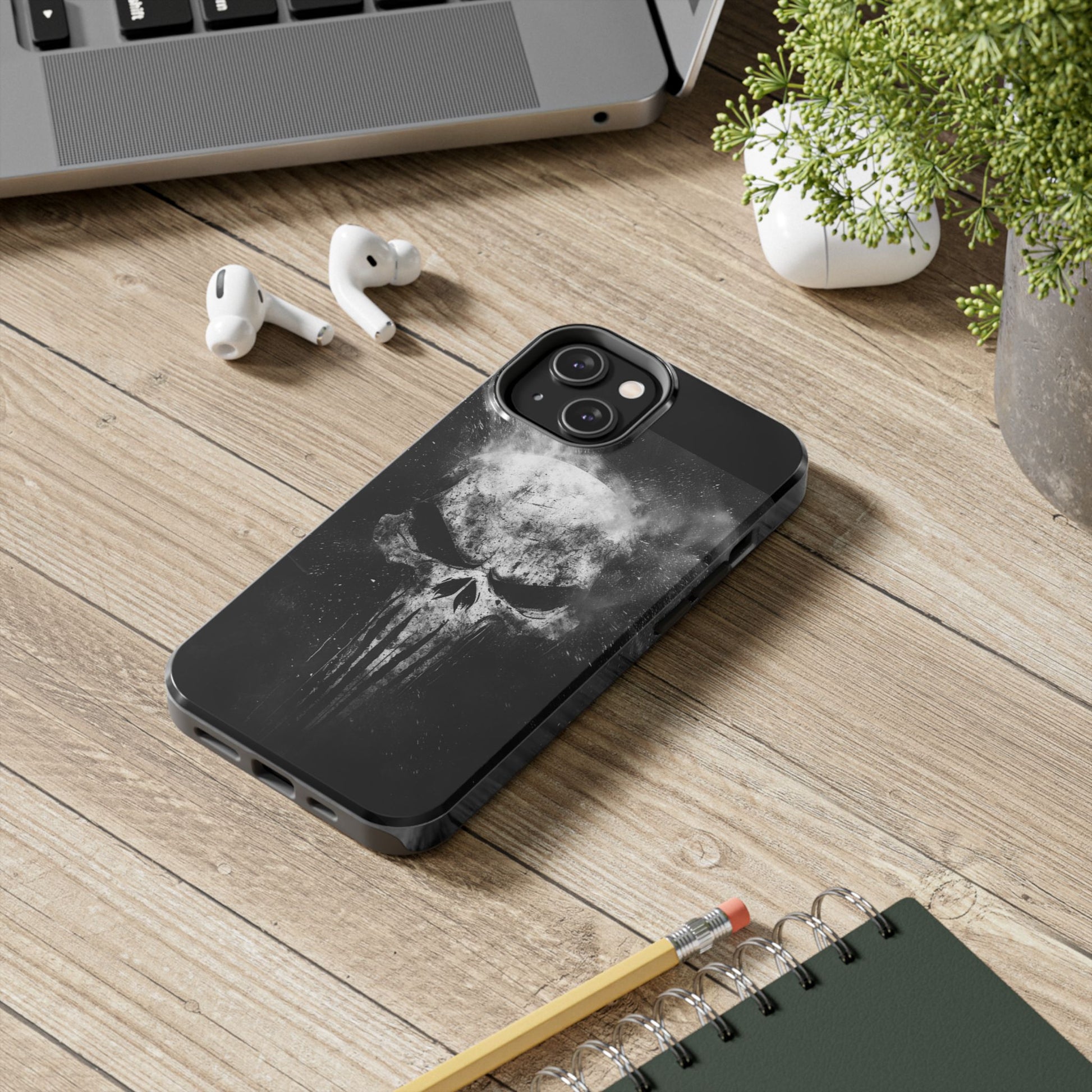 Smoking Skull Theme Phone Case for iPhone & Samsung Galaxy Phones