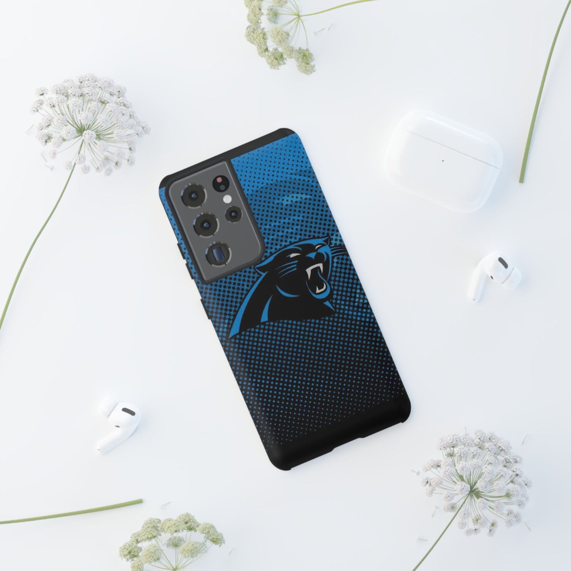 Carolina Panthers Football Logo Tough Cases for iPhones, Samsung, and Pixel