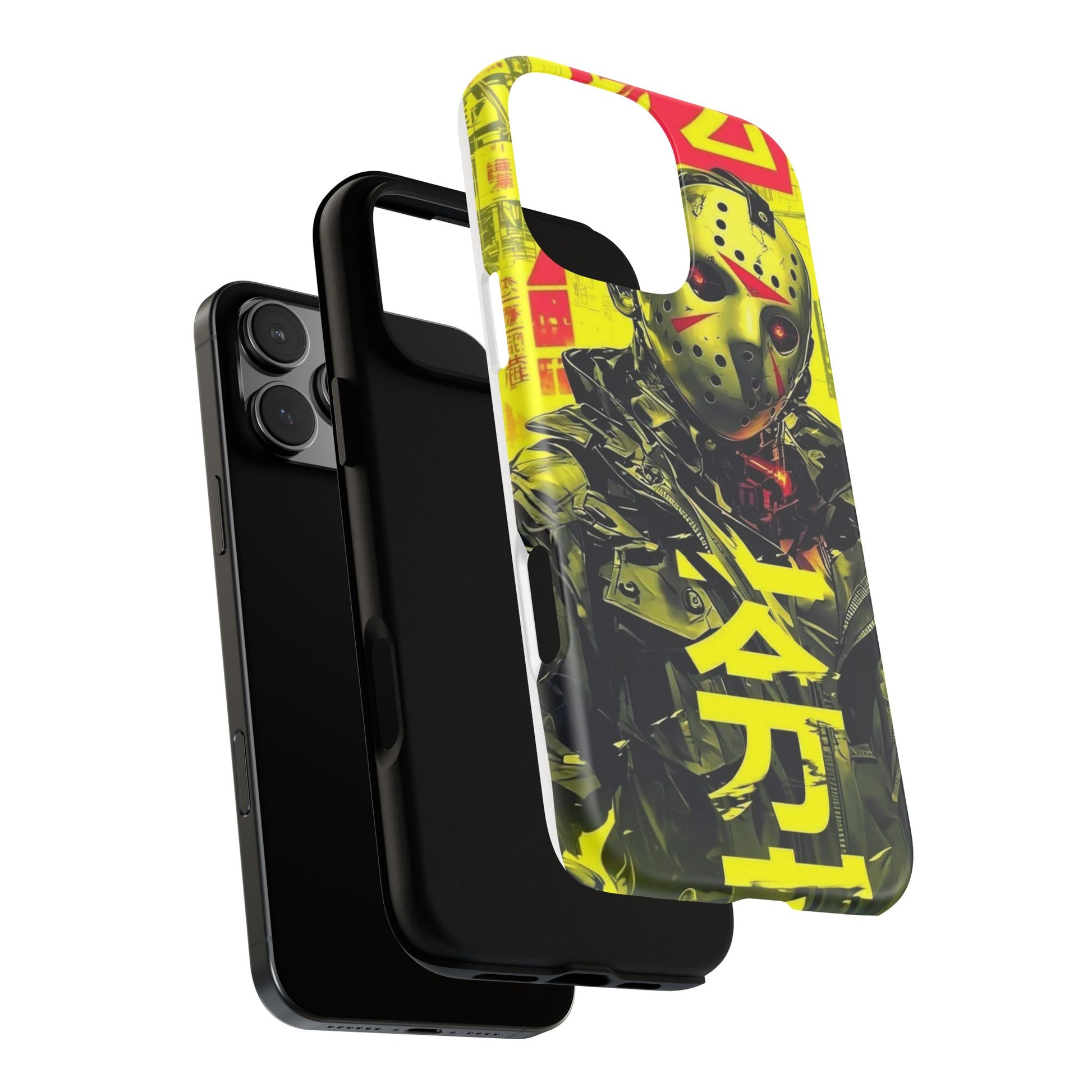 Cyberpunk X Jason Voorhees Tough Cases for iPhones, Samsung, and Pixel